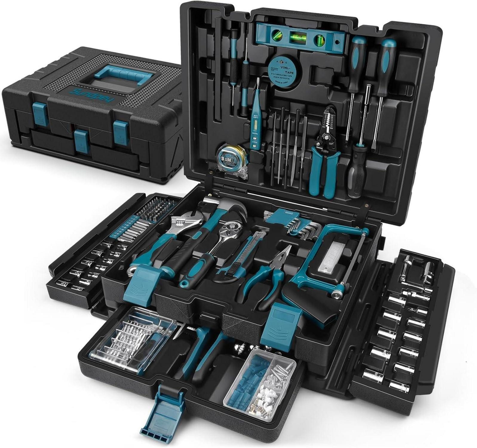 LuxusKollektion Multitool Werkzeugset 379 tlg für Heim-, Auto- & Handwerkerarbeiten