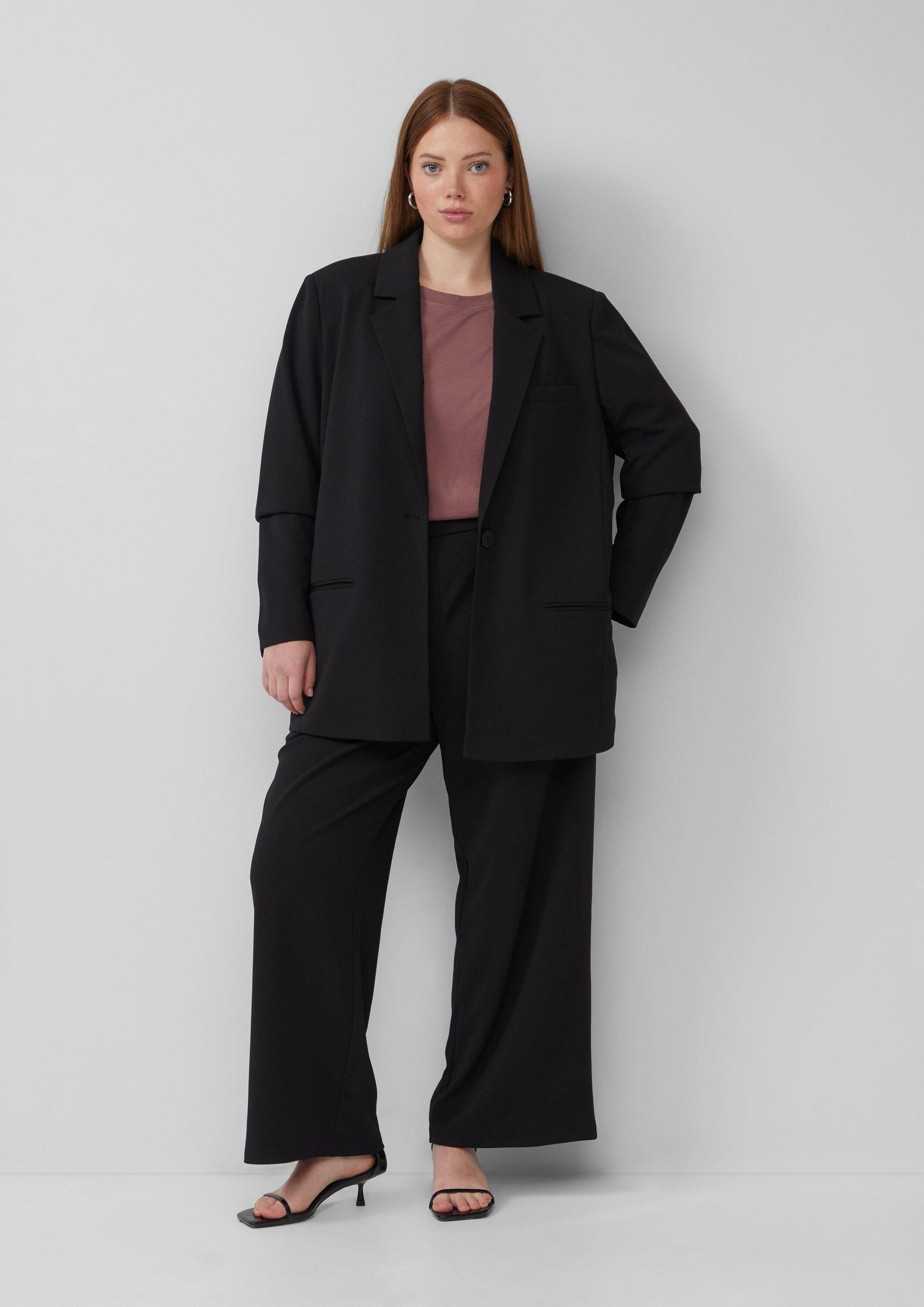 QS Jackenblazer Indoor-Blazer Blazer aus Interlockjersey