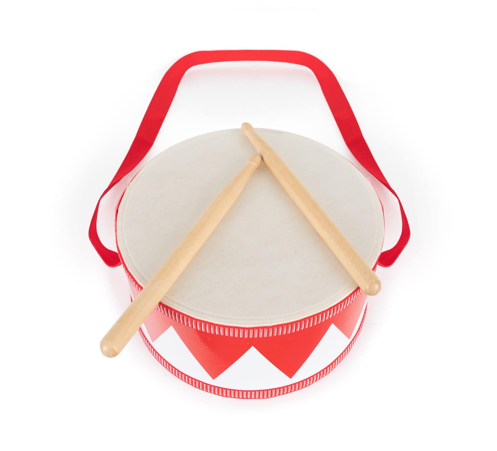 Classic Cantabile Trommel Kindertrommel aus Holz,Inkl. Drumsticks & Umhängegurt, 3-St., Trommel für Kinder – Bild 3 von 5