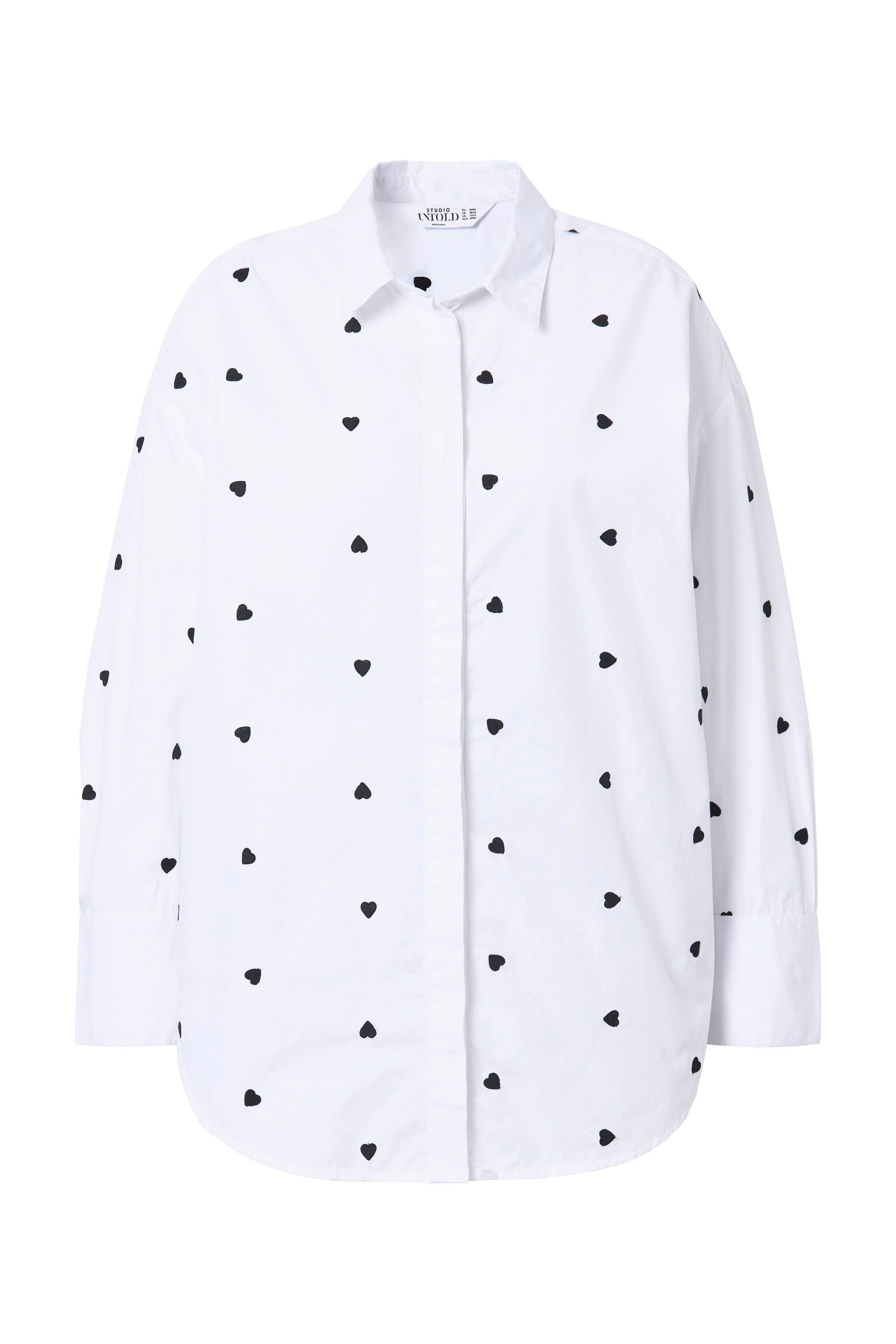 Studio Untold Hemdbluse Hemdbluse oversized Heart-Stick günstig online kaufen