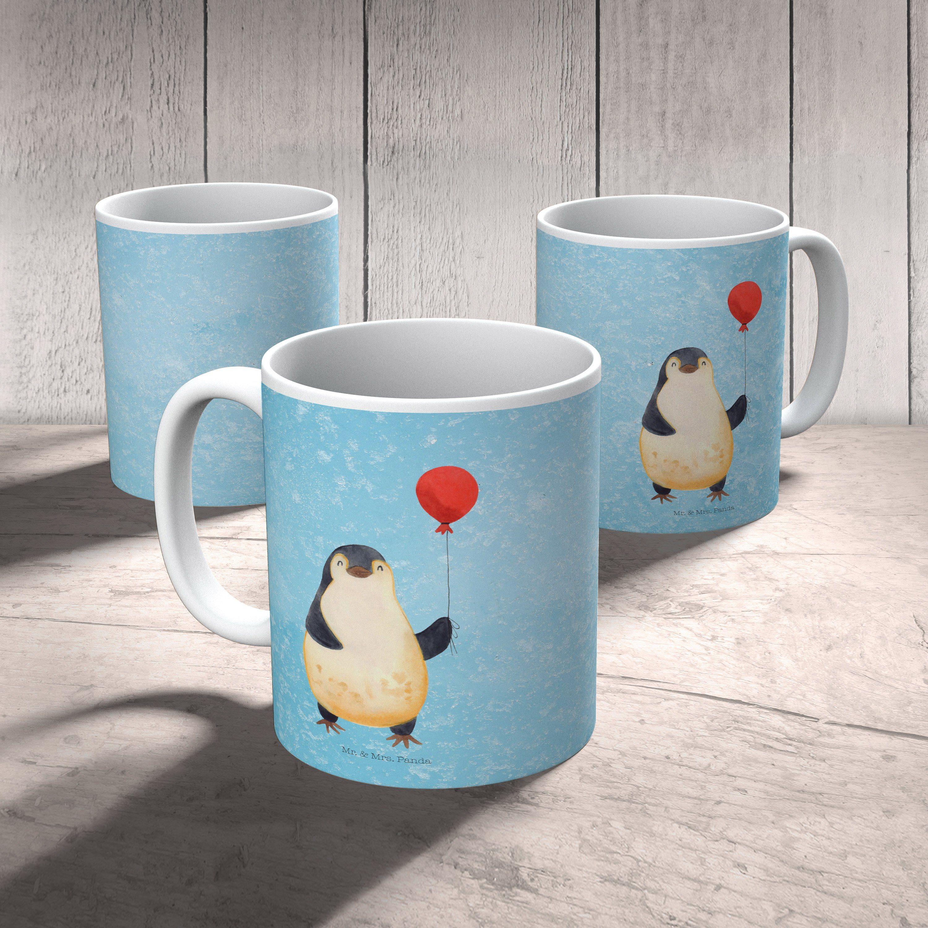 Mr. & Mrs. Panda Eisblau Pinguin - Tasse, Keramik Luftballon Büro Geschenk, Tasse Geschenk - Tasse