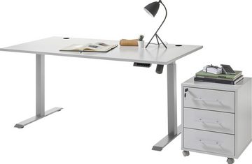 BEGA OFFICE Schreibtisch Pronto, Schreibtisch Höhenverstellbarer mit 4 Memeory Tasten und Höhenanzeige