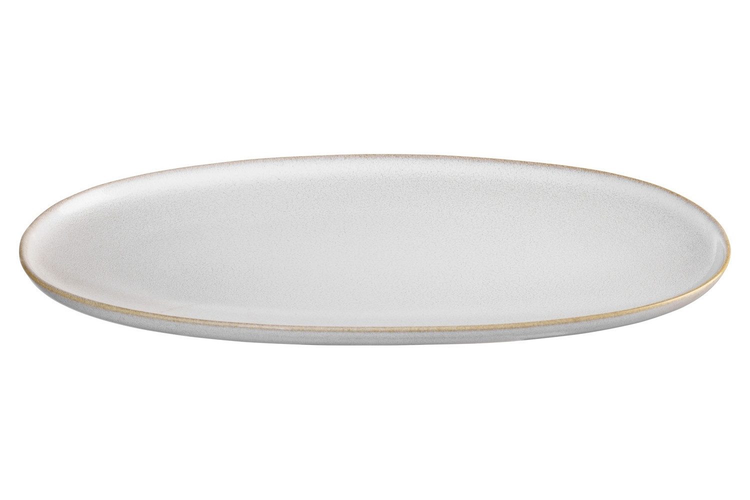 ASA SELECTION Teller SAISONS, Servierplatte, Sandfarben, 29 x 16 cm, (1 St), Steinzeug, oval