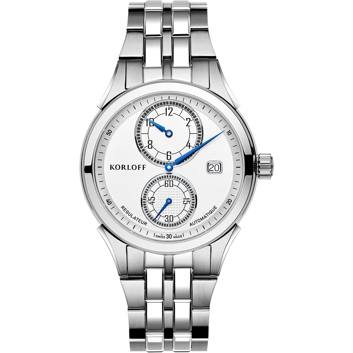 Korloff Schweizer Uhr Automatik Regulator Herrenuhr, Regulator