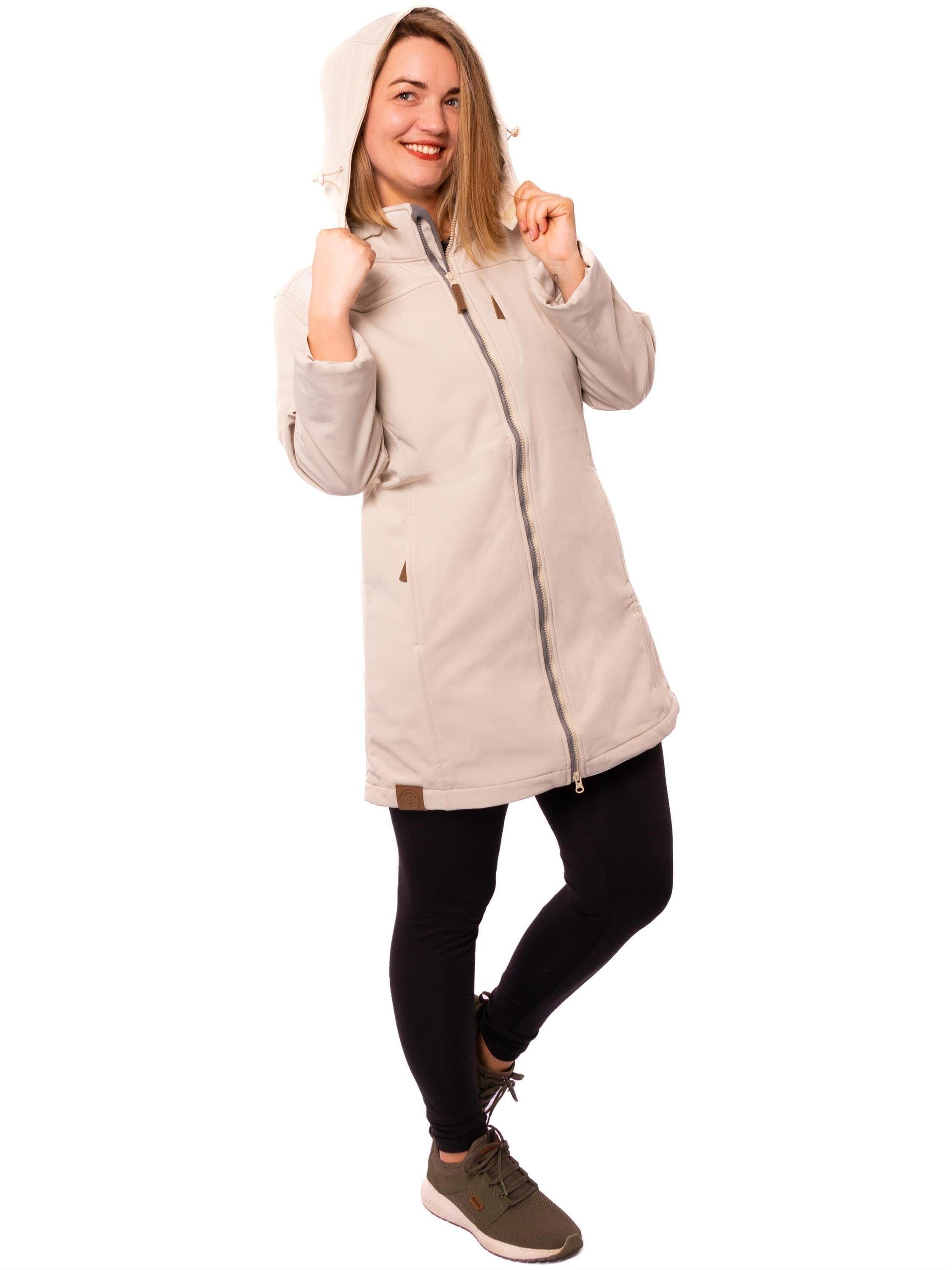 Gipfelglück Junko wasserabweisend Softshelljacke Oat Damen, für Meal