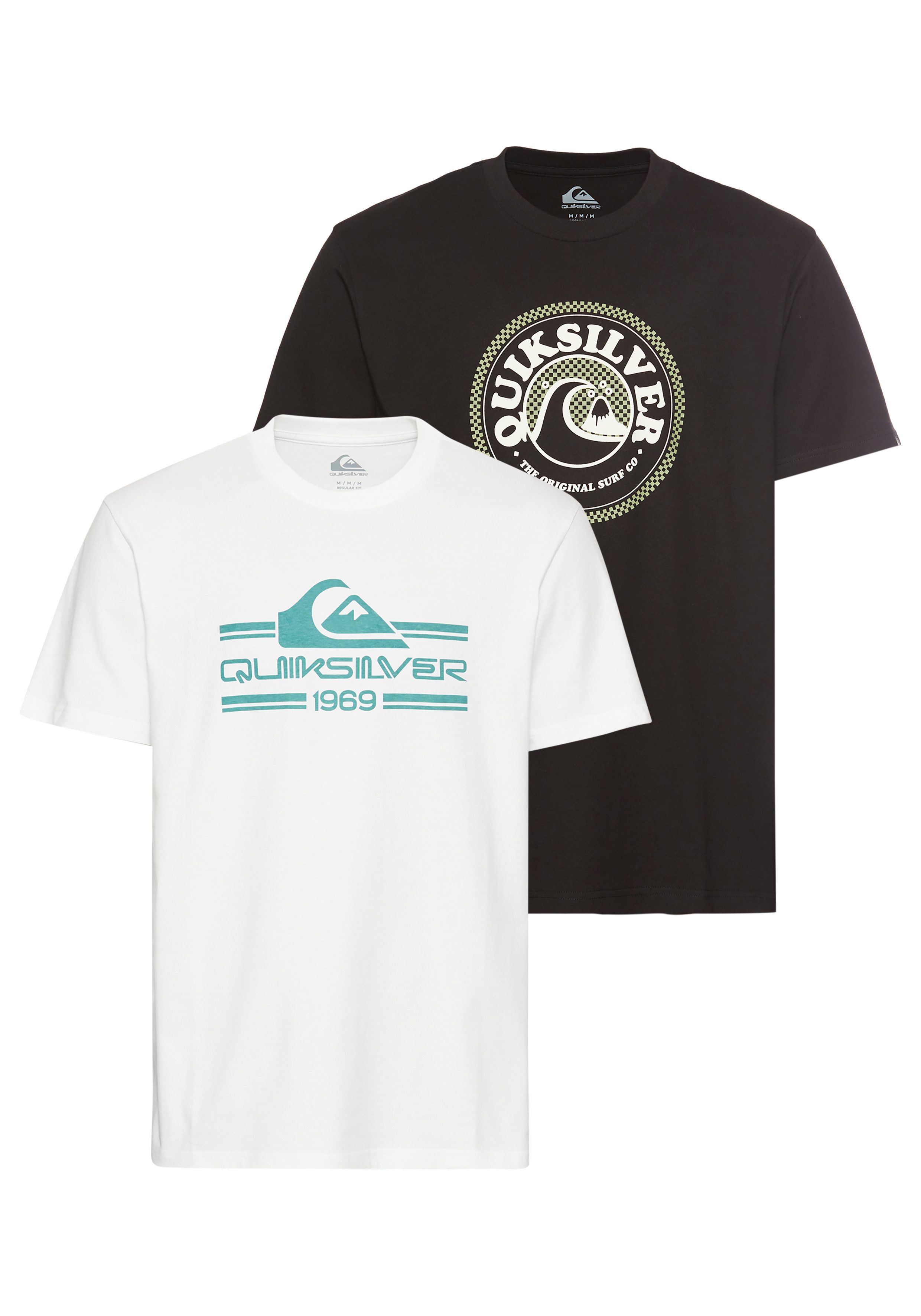 Quiksilver T-Shirt DISCO SURF SHORT SLEEVE TEE PACK YM (Packung, 2-tlg., 2e günstig online kaufen