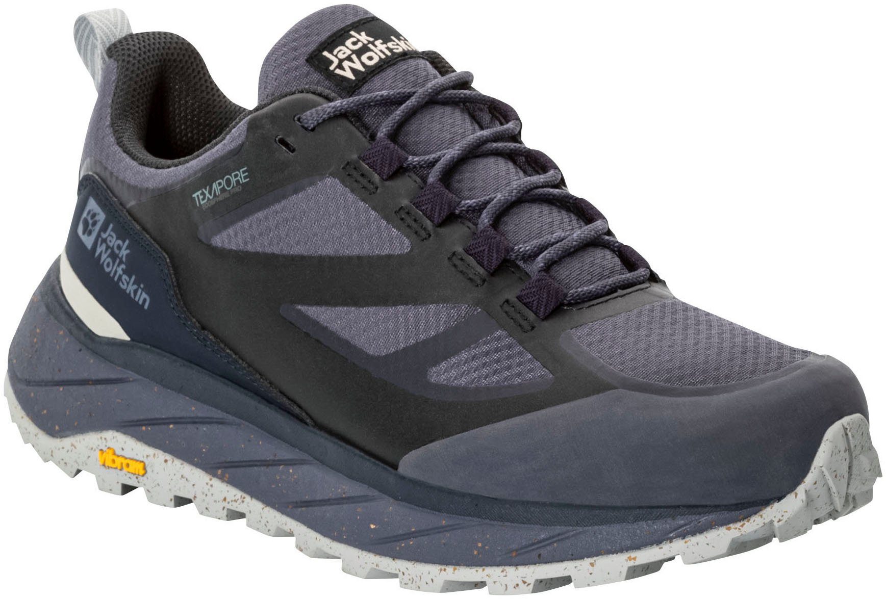 W Jack Wanderschuh TEXAPORE wasserdicht TERRAVENTURE lilablau LOW Wolfskin