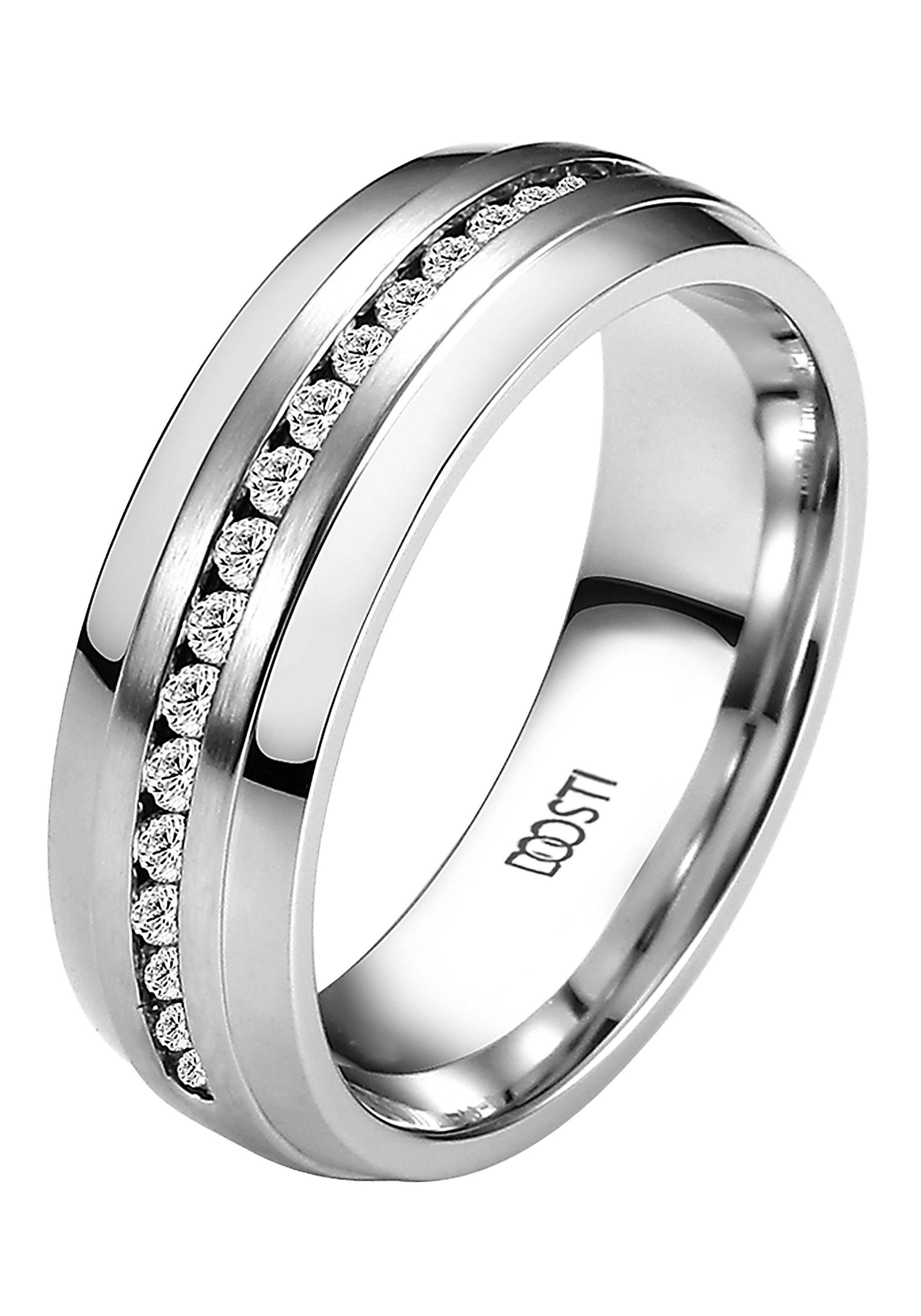 DOOSTI Trauring Schmuck Geschenk Edelstahl Trauring Ehering Partnerring LIE günstig online kaufen
