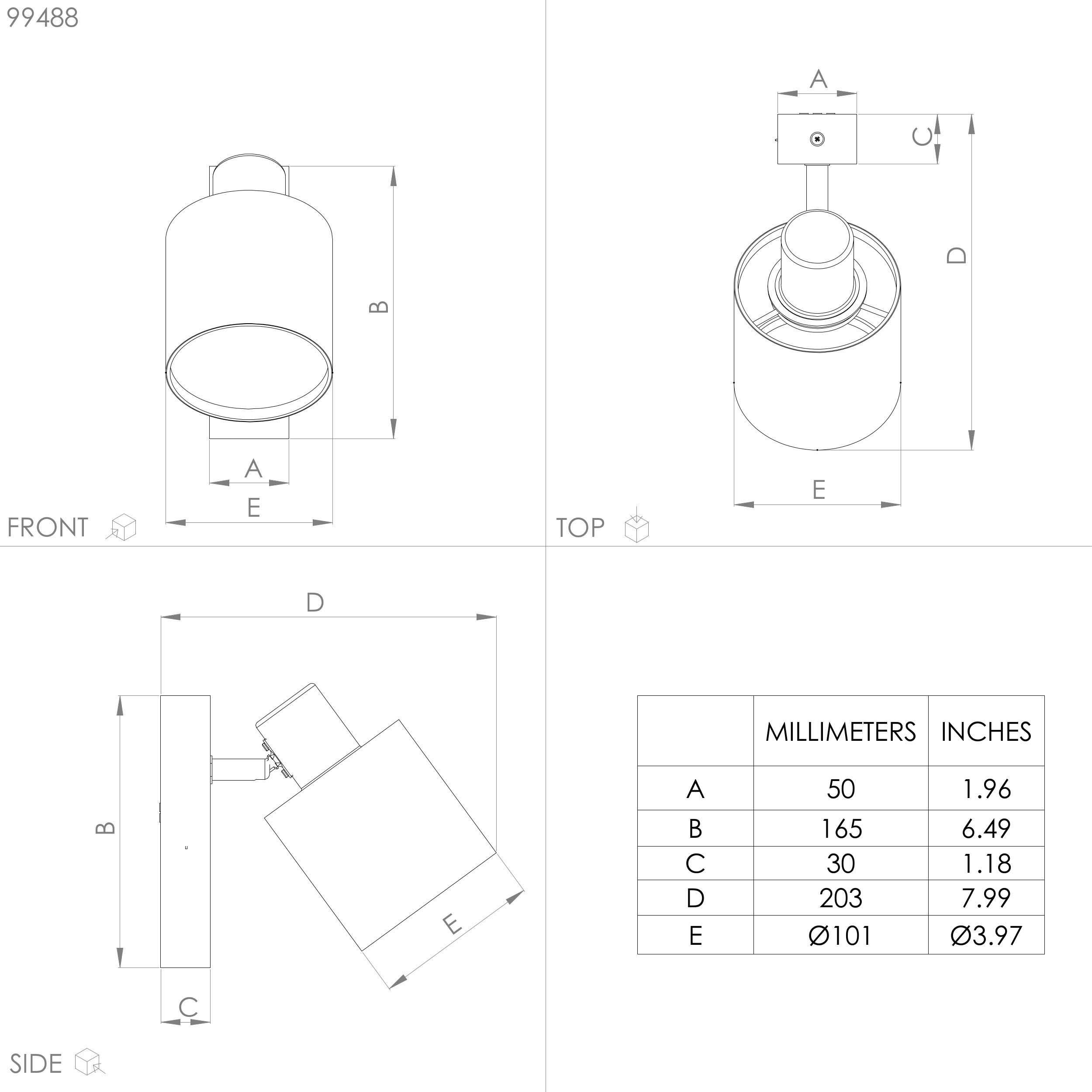 BATALLAS, - schwarz Leuchtmittel E27 ohne Deckenspot und Holz, exkl. Deckenspot Stahl braun aus Leuchtmittel, 10W wechselbar, EGLO - in