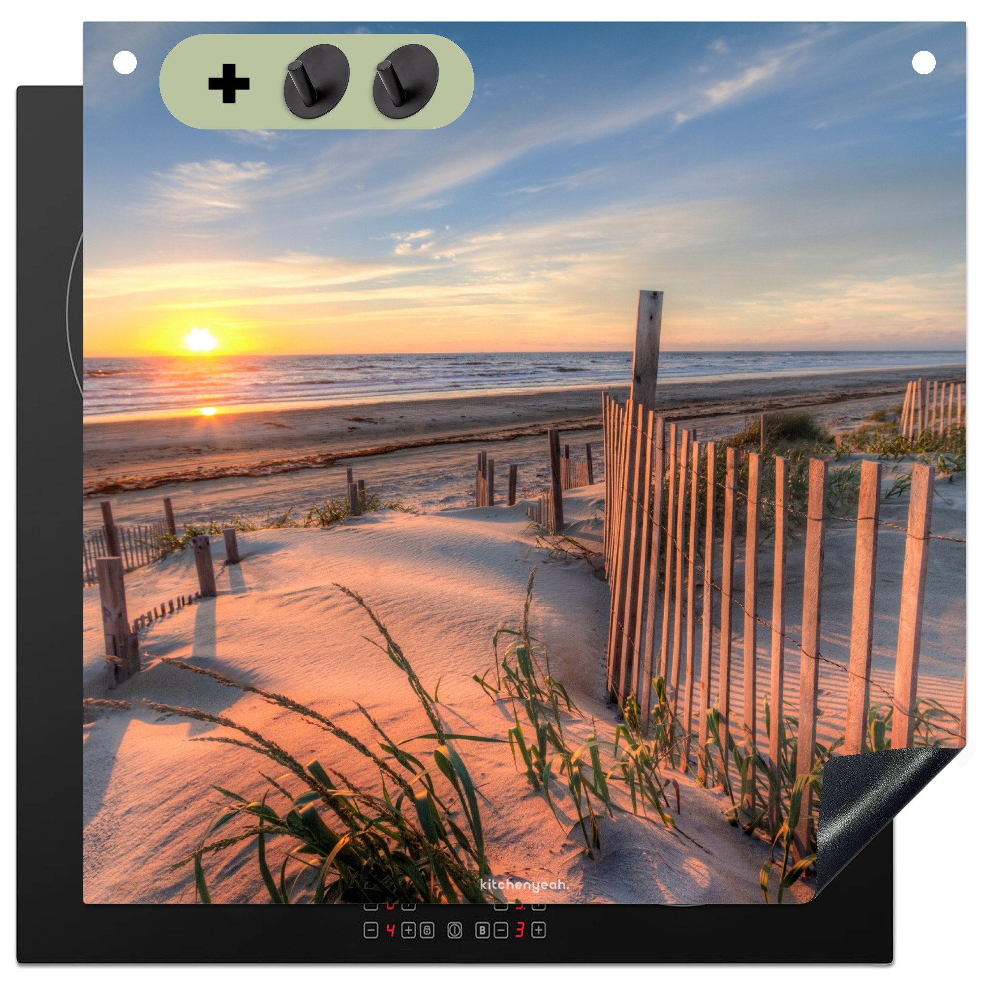 KitchenYeah Küchenrückwand Strand - Natur - Sonnenuntergang, (1-tlg), Induk günstig online kaufen