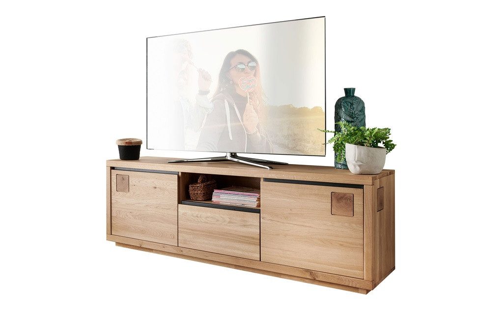 Main Möbel TV-Board TV Element Kommode 170x56cm Wildeiche geölt Bergamo