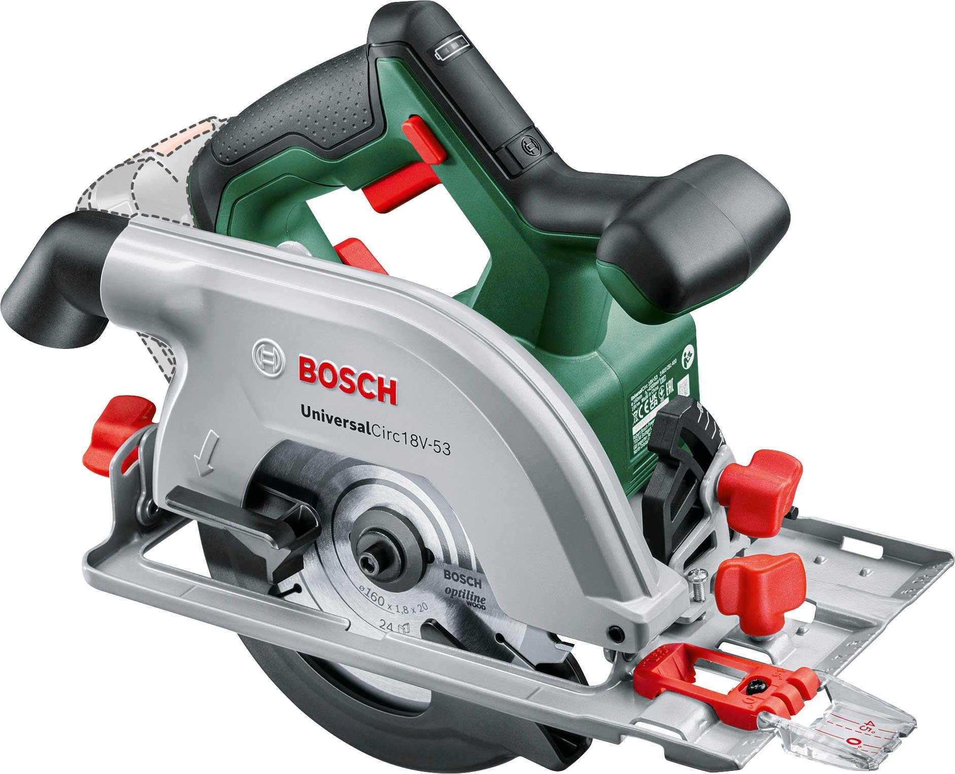 Bosch Home & Garden Akku-Handkreissäge UniversalCirc 18V-53 - solo, ohne Akku und Ladegerät