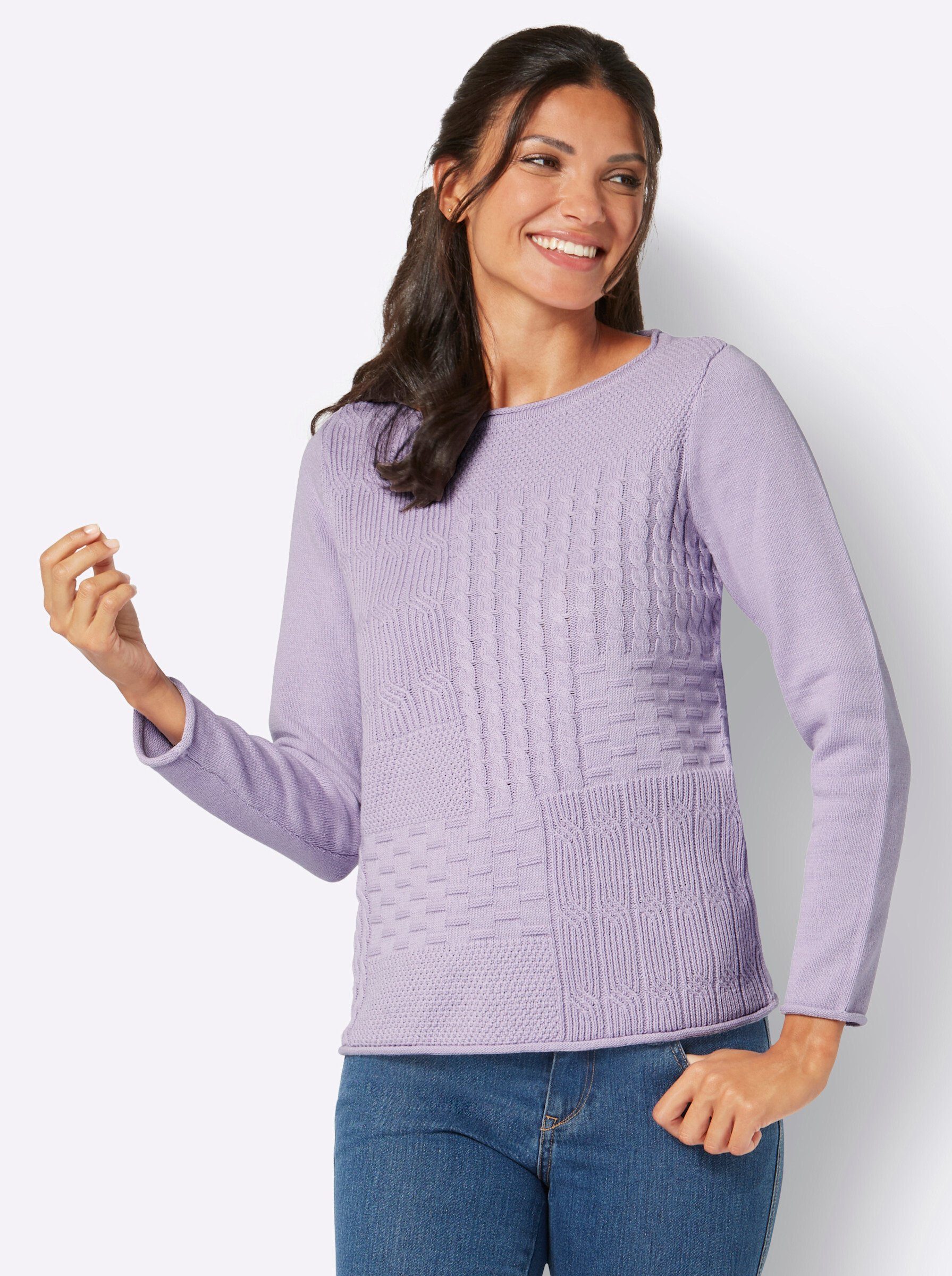 Strickpullover Langarm-Pullover