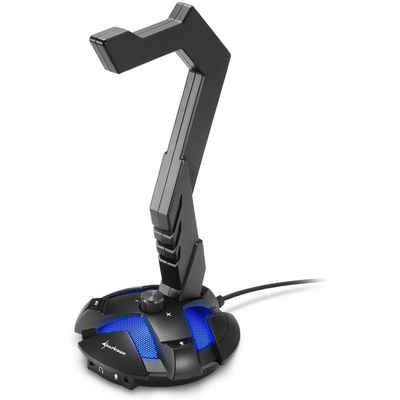 Sharkoon X-Rest 7.1 - Headset-Ständer - schwarz/blau Gaming-Headset Zubehör