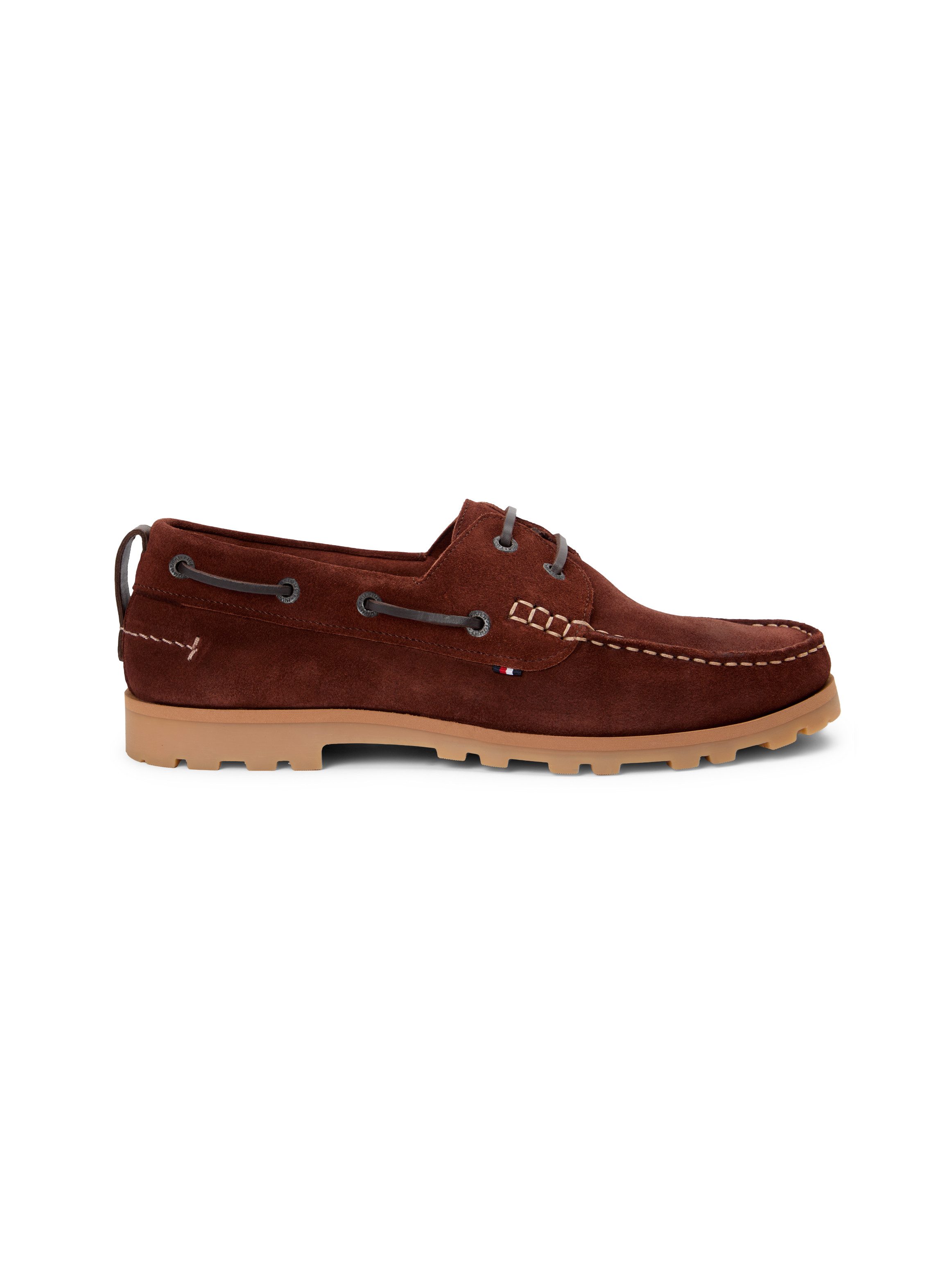 Tommy Hilfiger HILIFGER LIGHT SDE BOAT SHOE Bootsschuh Schnürschuh, Halbschuh mit Durchzügen und Ösen