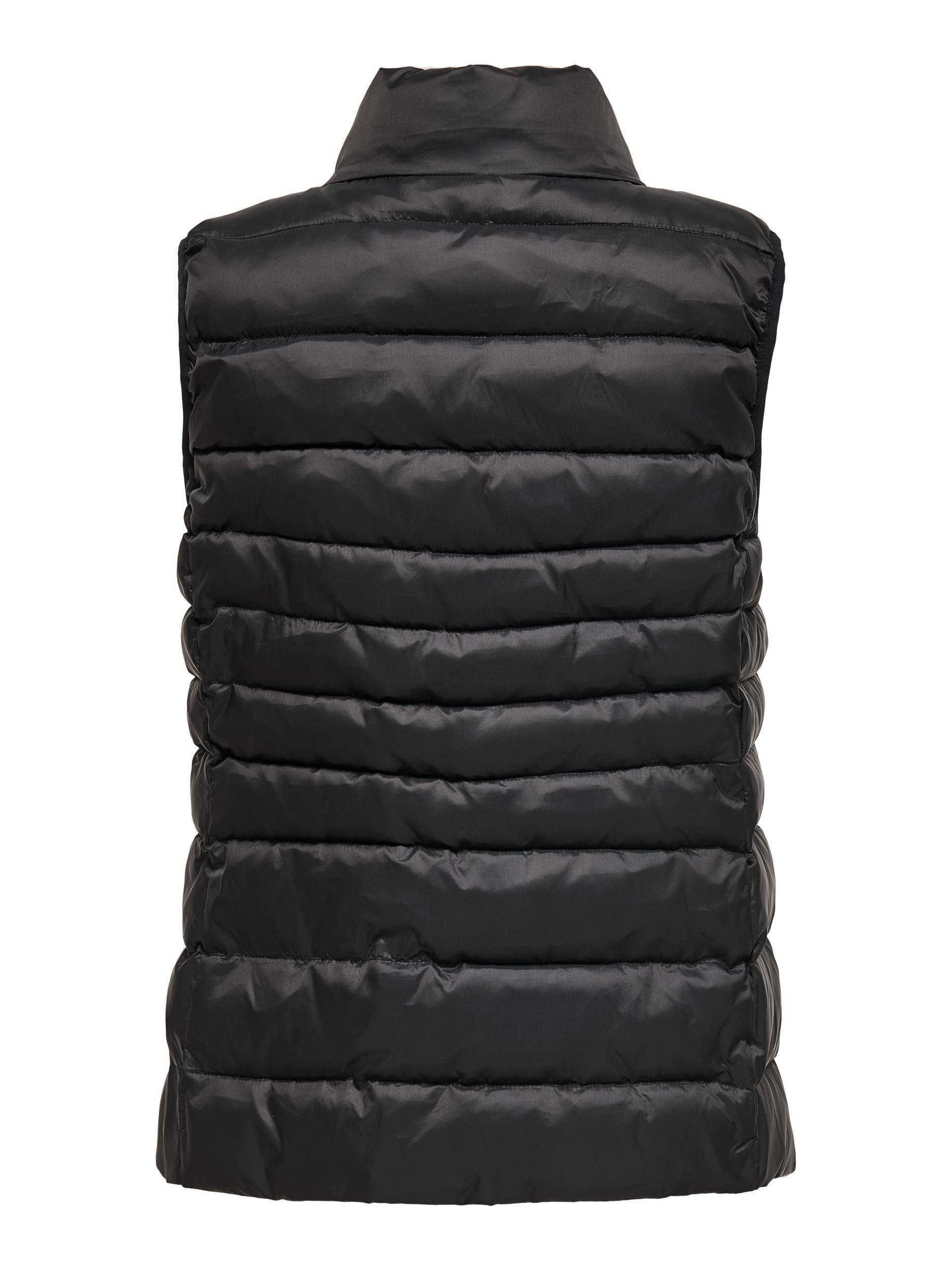WAISTCOAT ONLY NOOS OTW QUILTED Steppweste Black ONLNEWCLAIRE