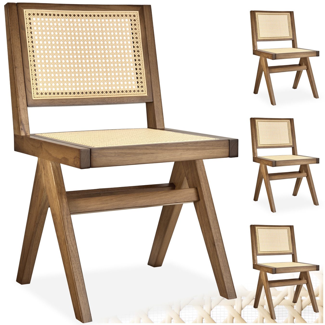 tectake Esszimmerstuhl Holzstuhl (Set., 4 St), günstig online kaufen