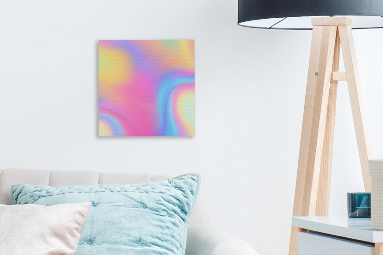 OneMillionCanvasses® Leinwandbild Vage Farben, (1 Wohnzimmer für Bilder Schlafzimmer St), Leinwand