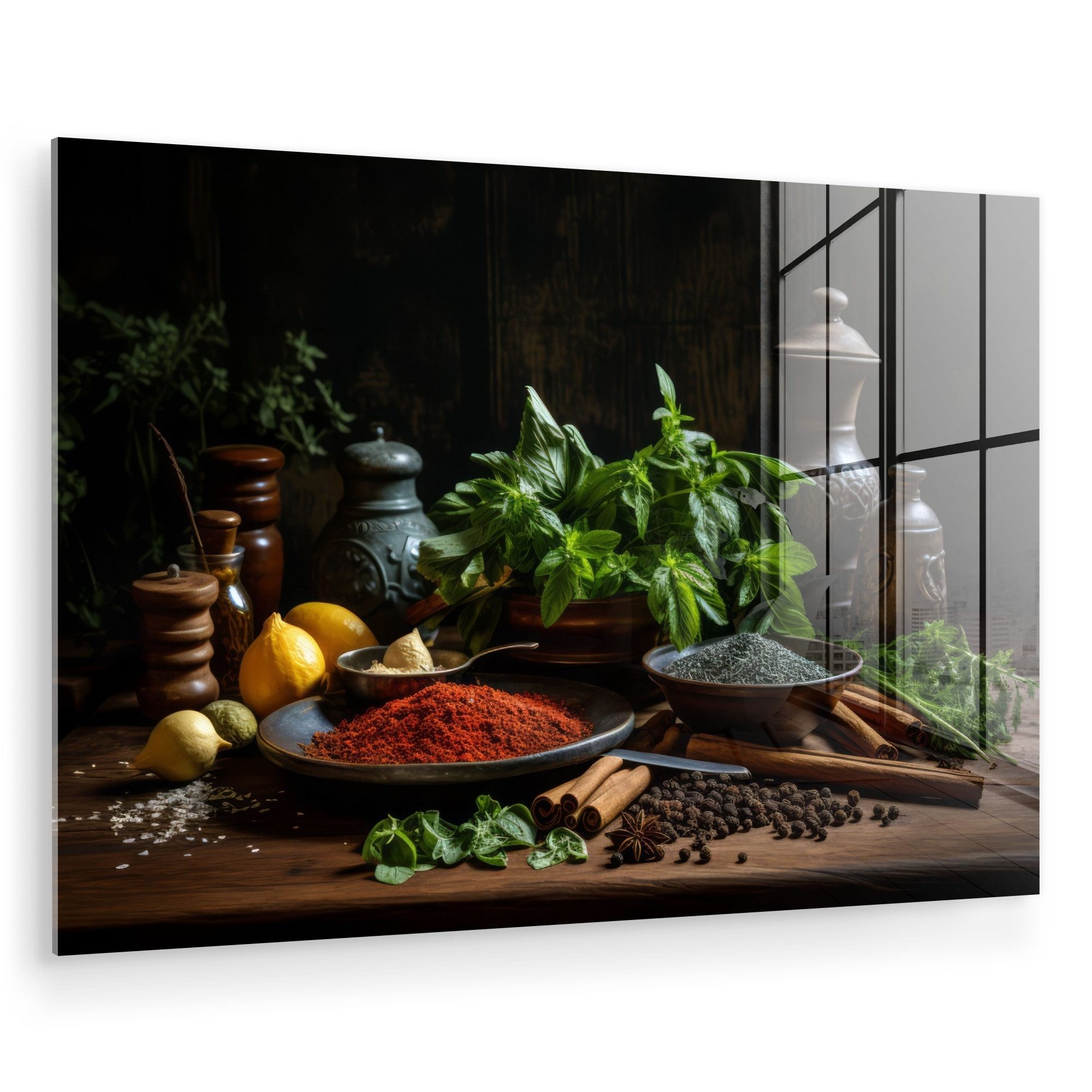 MuchoWow Acrylglasbild Kräuter - Stilleben - günstig online kaufen