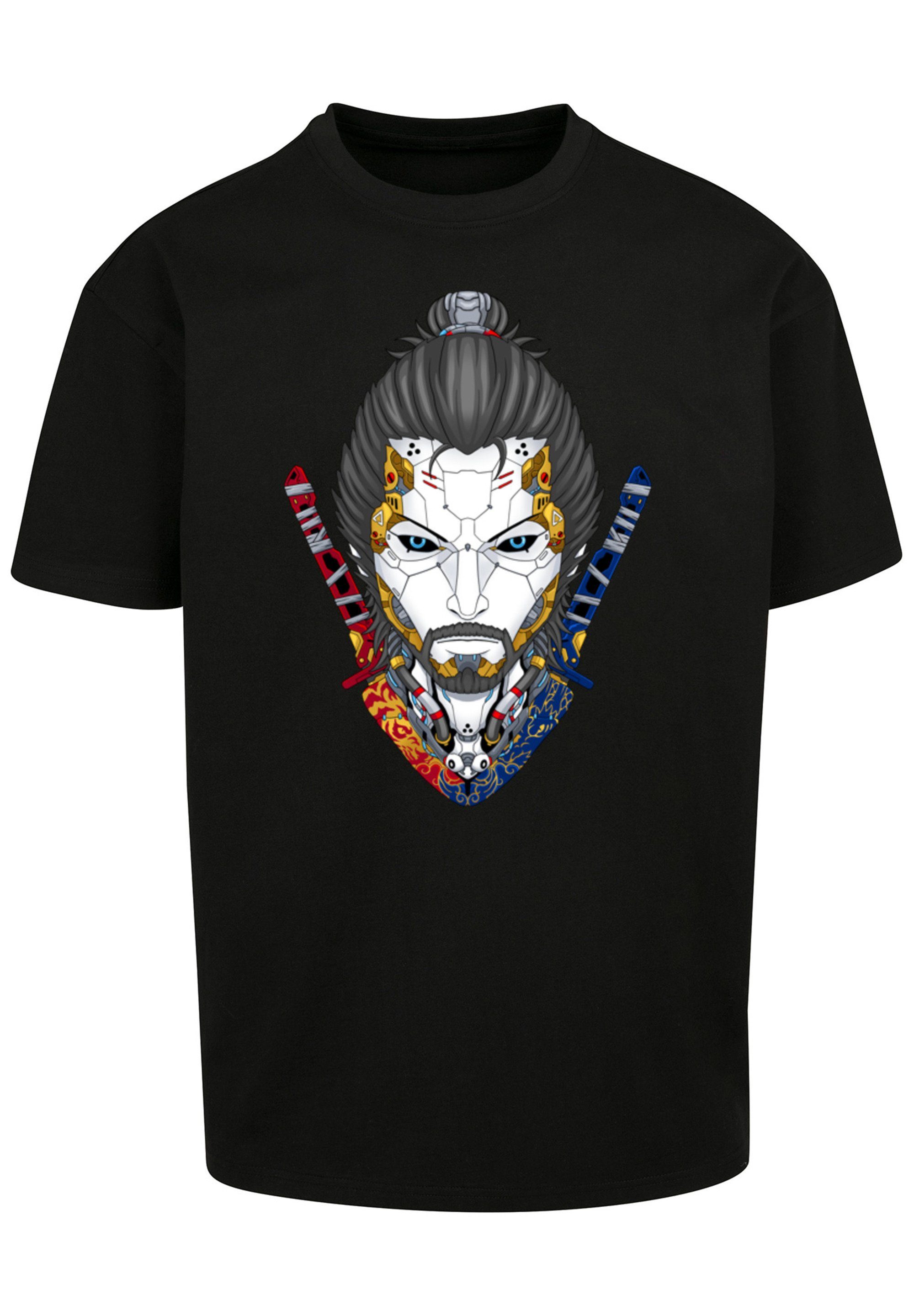 Cyberpunk F4NT4STIC STYLES Print T-Shirt Samurai CYBERPUNK schwarz