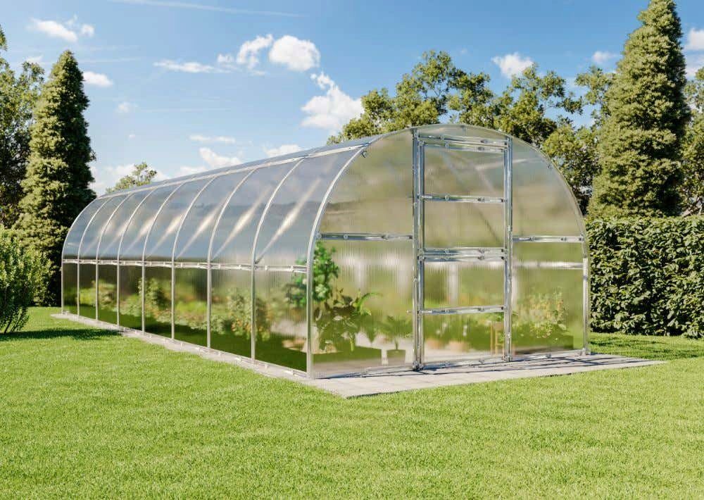 Terrando Gewächshaus Estragon 3x8m, BxTxH: 300 x 800 x 240 cm