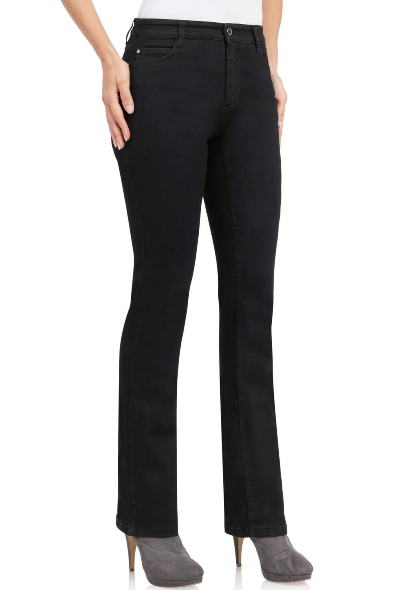 wonderjeans Bootcut-Jeans, Figurbetonte Form mit leicht ausgestelltem Bein günstig online kaufen