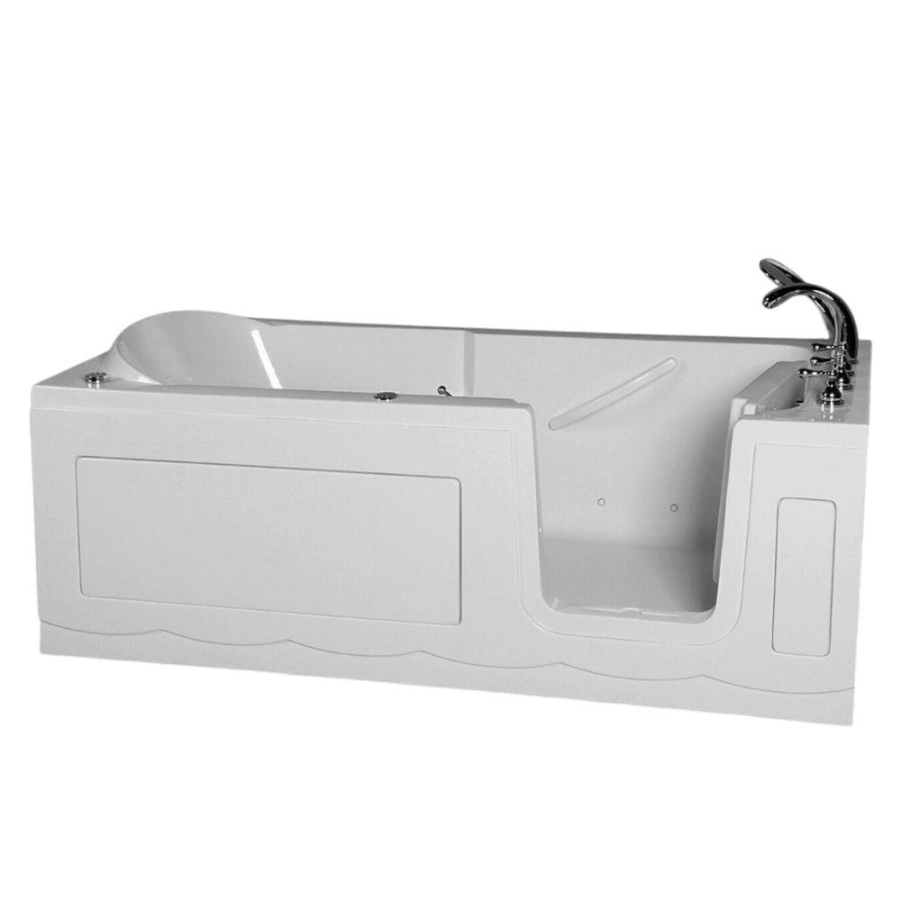 DEKO VERTRIEB BAYERN Whirlpool-Badewanne Luxus Tür Seniorenbadewanne F2 Senioren Whirlpool Badewanne 170x75