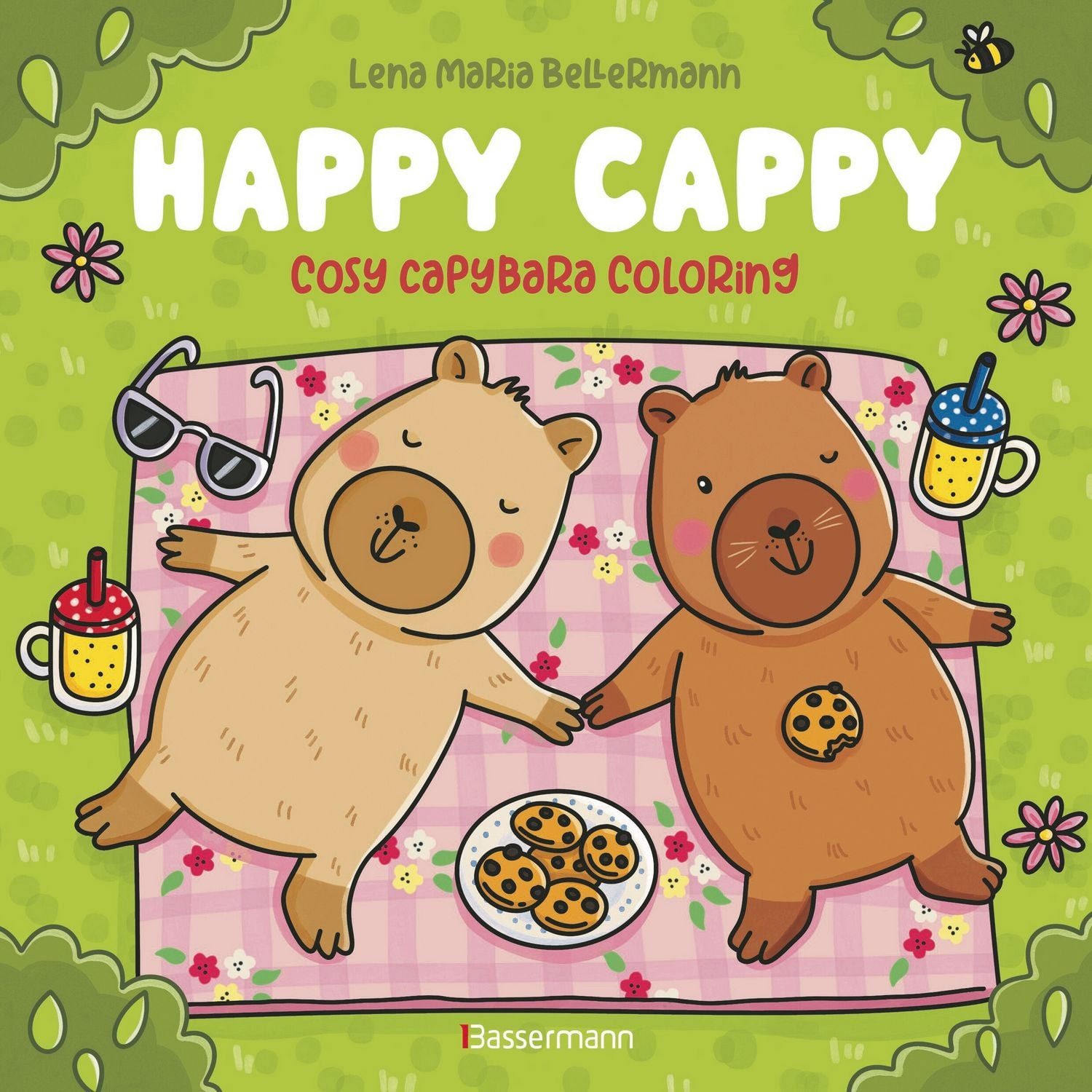 Happy Cappy - Cosy Capybara Coloring. Ein Ausmalbuch für jedes Alter / Lena Maria Bellermann