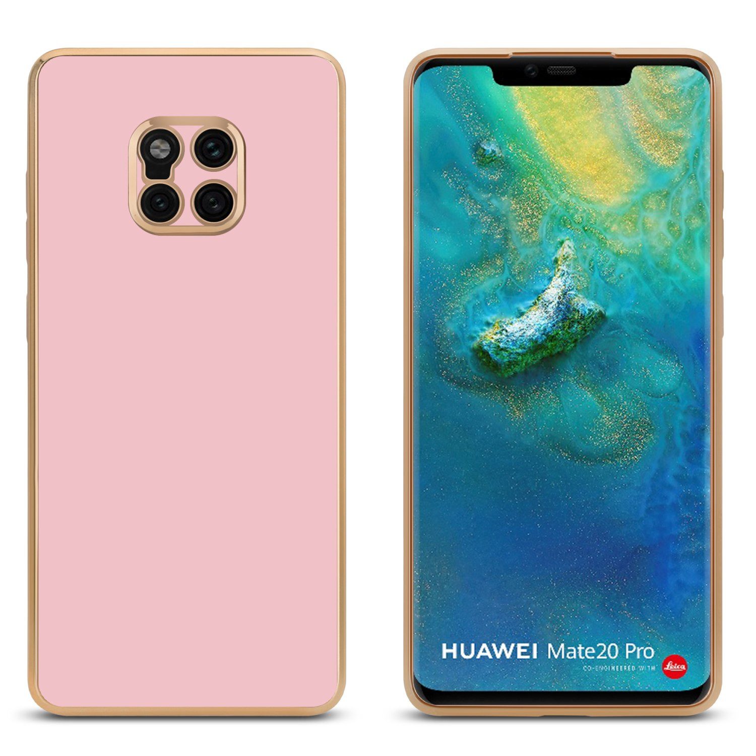 Cadorabo Handyhülle für Huawei MATE 20 PRO Hülle Huawei MATE 20 PRO, Schutzhülle - TPU Silikon Hülle - mit Kameraschutz