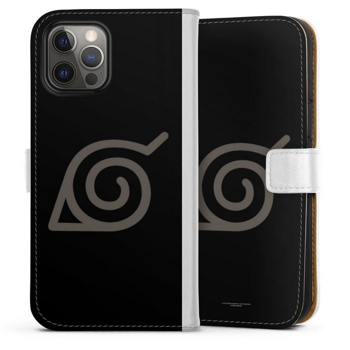 DeinDesign Handyhülle Konoha Logo Naruto Shippuden Konoha Apple iPhone 12 Pro Max Hülle Handy Flip Case Wallet Cover