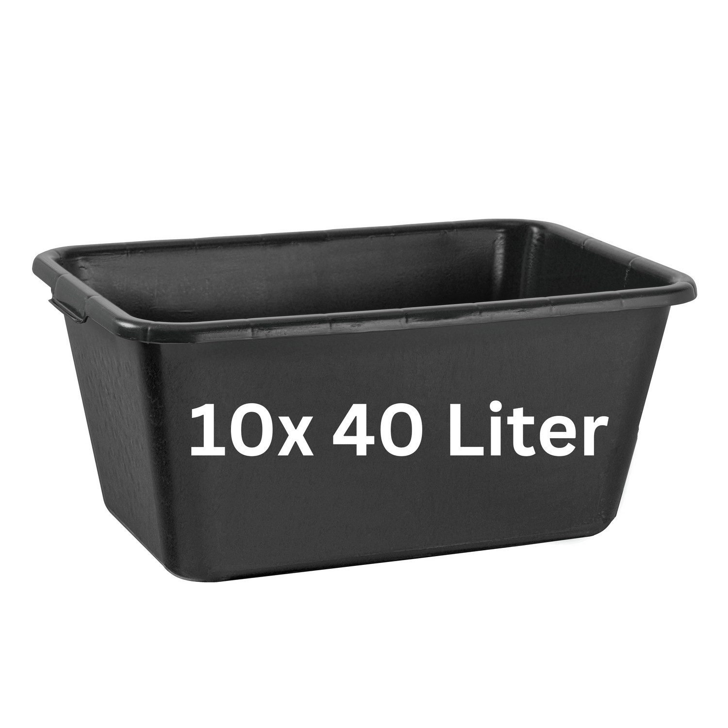 BURI Mörtelkübel 3x Mörtelkasten 40 Liter Mörtelwanne 60x40cm Mörtelkübel extra robust, (10-tlg)