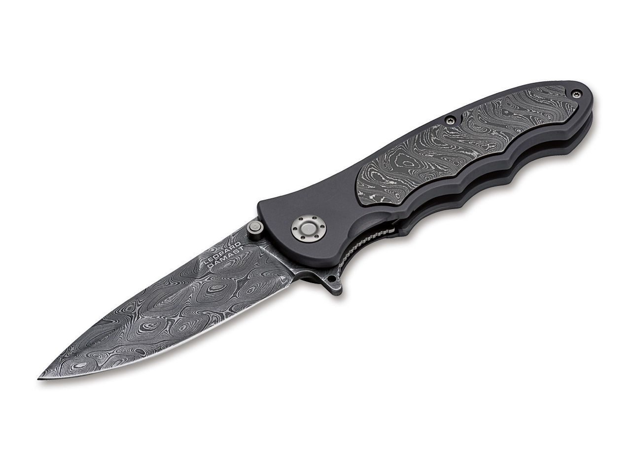 Böker Universalmesser Böker Leopard-Damast III Collection Sammlermesser Etui