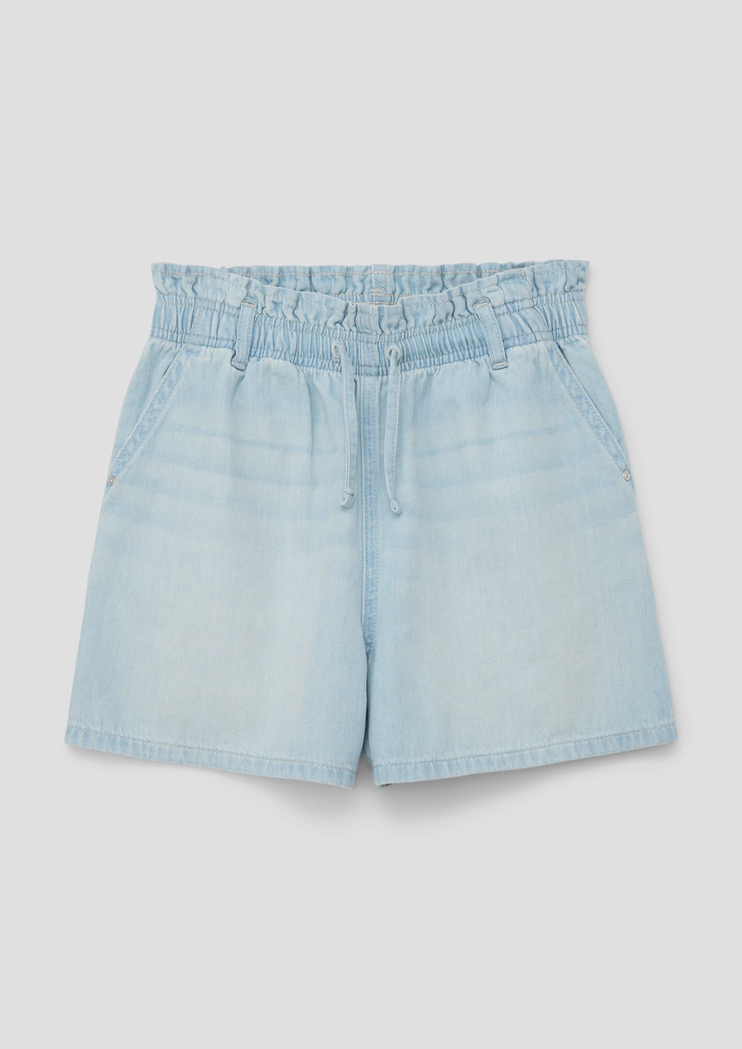 s.Oliver Hose & Shorts Jeans-Shorts / Loose Fit / High Rise / Wide Leg angedeuteter Tunnelzug