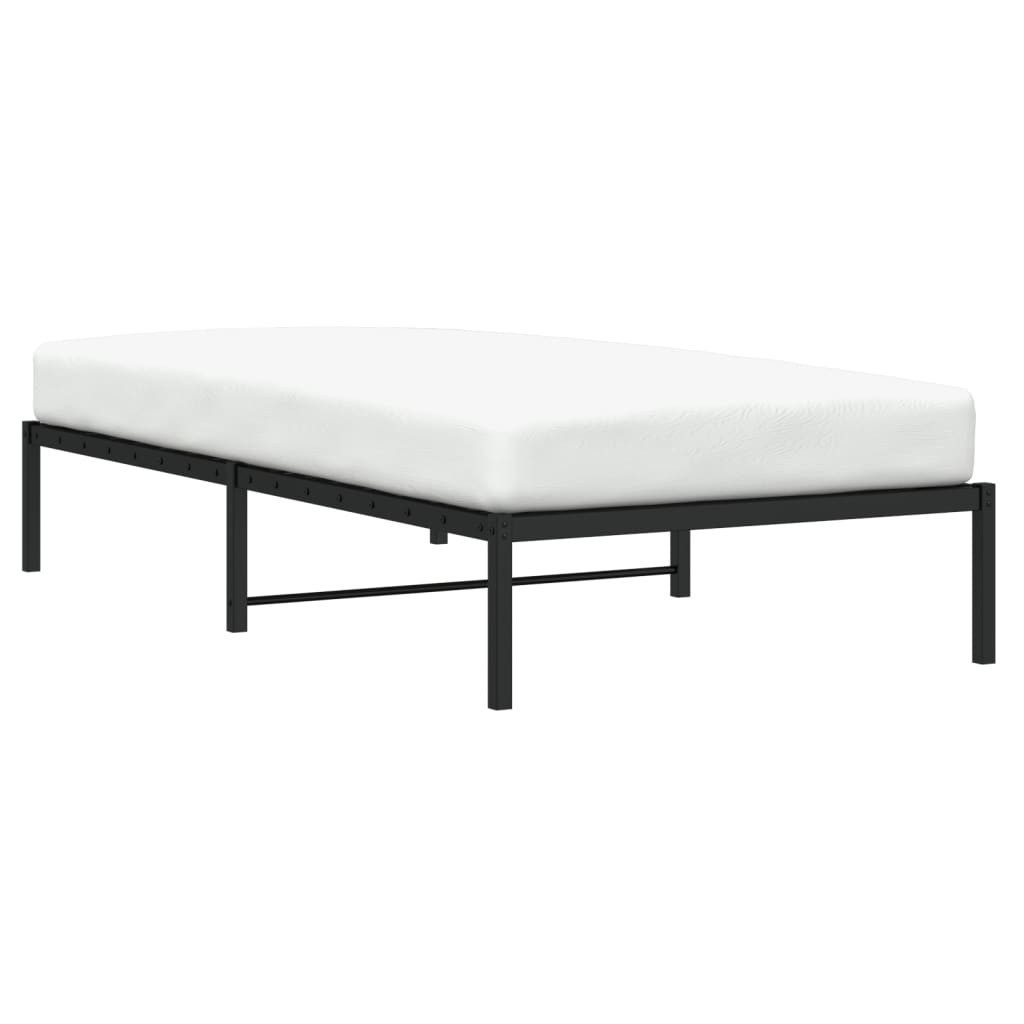vidaXL Bett Bettgestell Metall Schwarz 100x190 günstig online kaufen