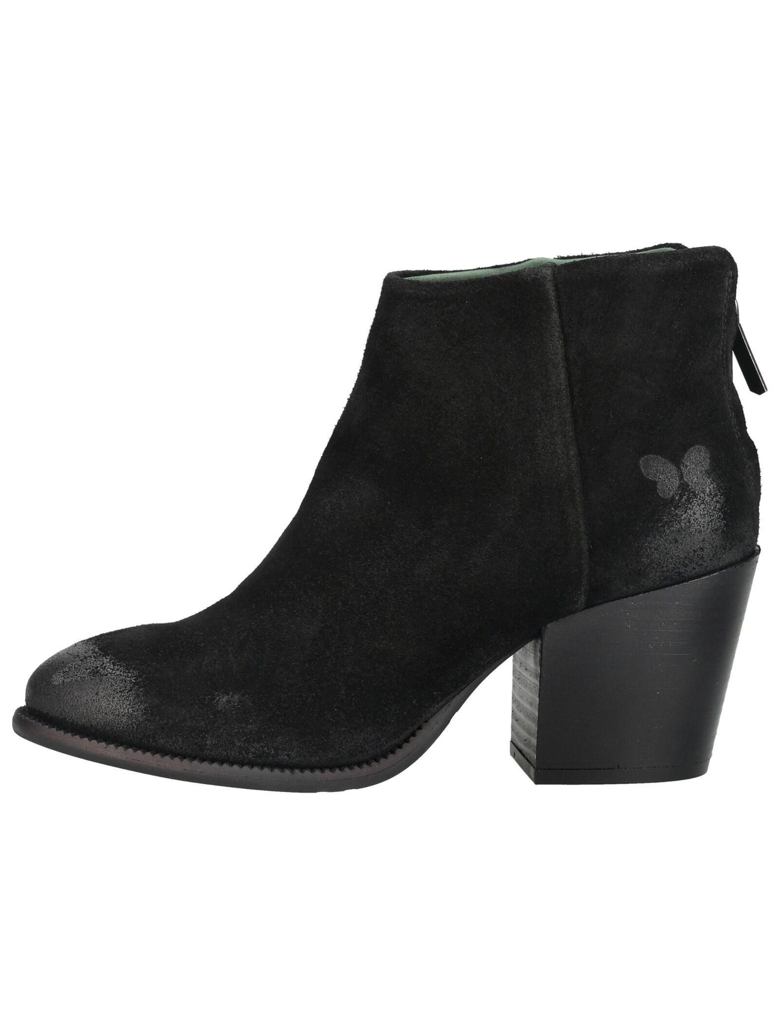 Felmini Stiefelette Veloursleder . High-Heel-Stiefelette