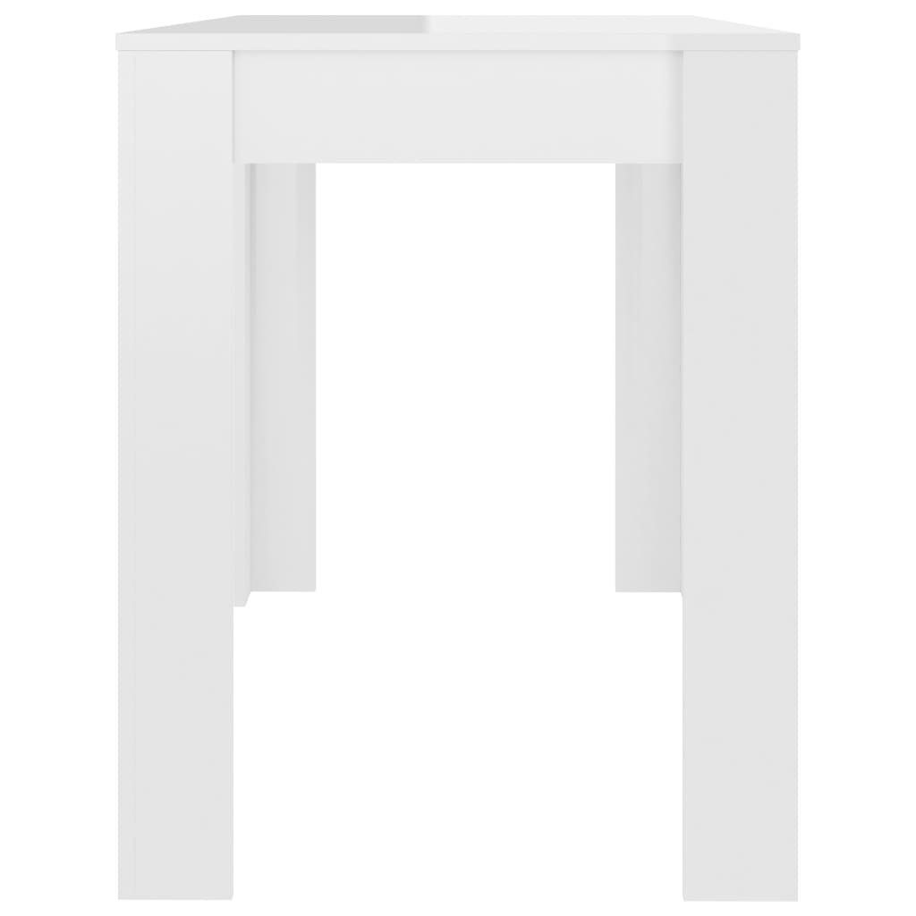 cm (1-St) Hochglanz-Weiß furnicato Esstisch Holzwerkstoff 120x60x76