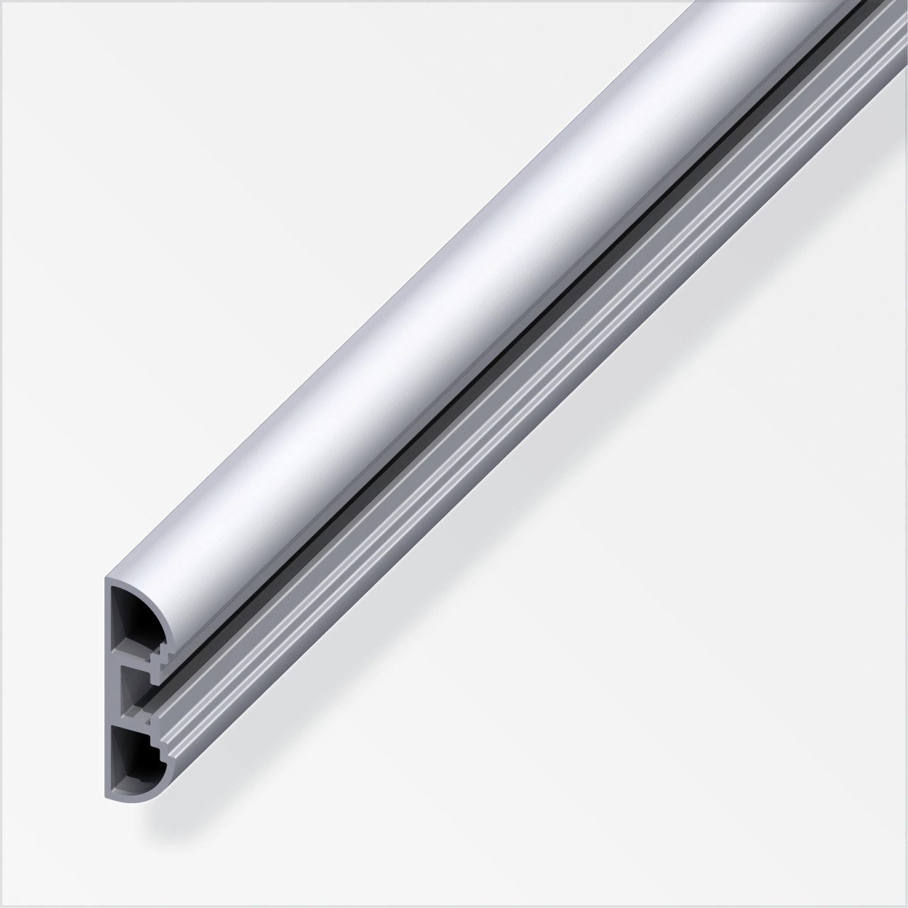 alfer Abdeckprofil coaxis®-Profil, schmal 1 m, 35.5 x 11 mm Aluminium