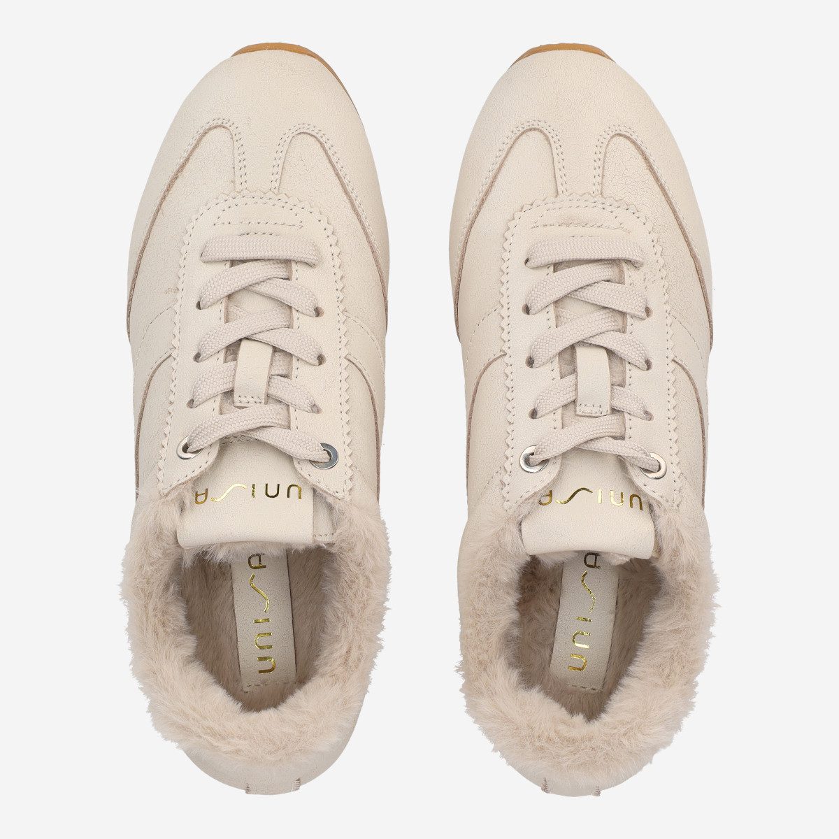 Unisa Unisa DAPSE_AF IVORY, Schnürschuhe, Warmfutter, Weiß, Damen Winterstiefel