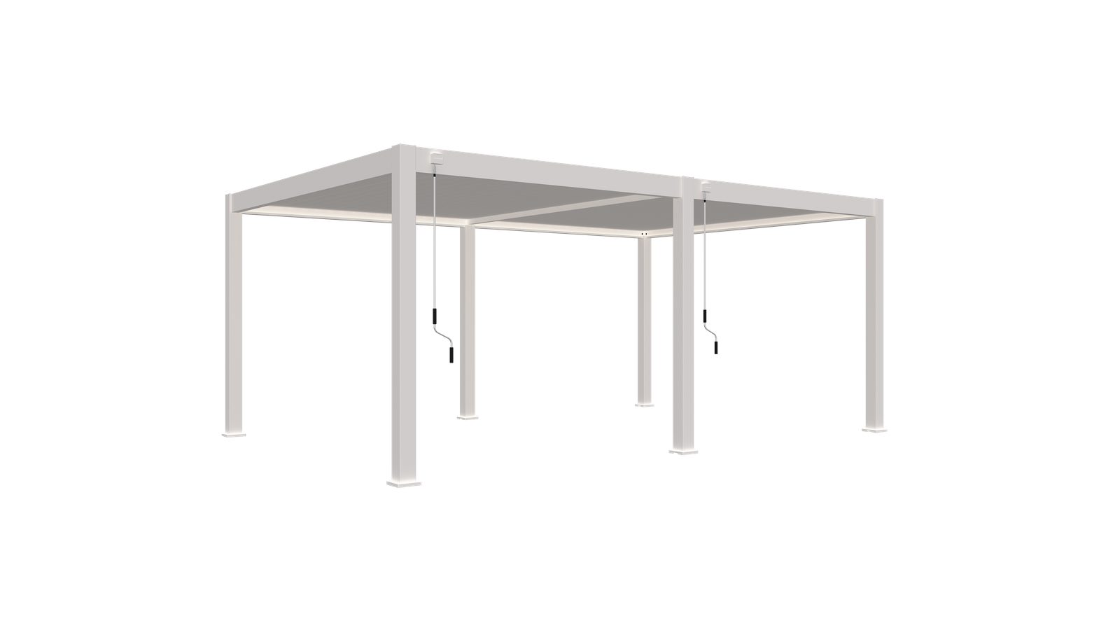Weide Pergola Deluxe VollAlu Pavillon 4 x 6 M weiß Pergola