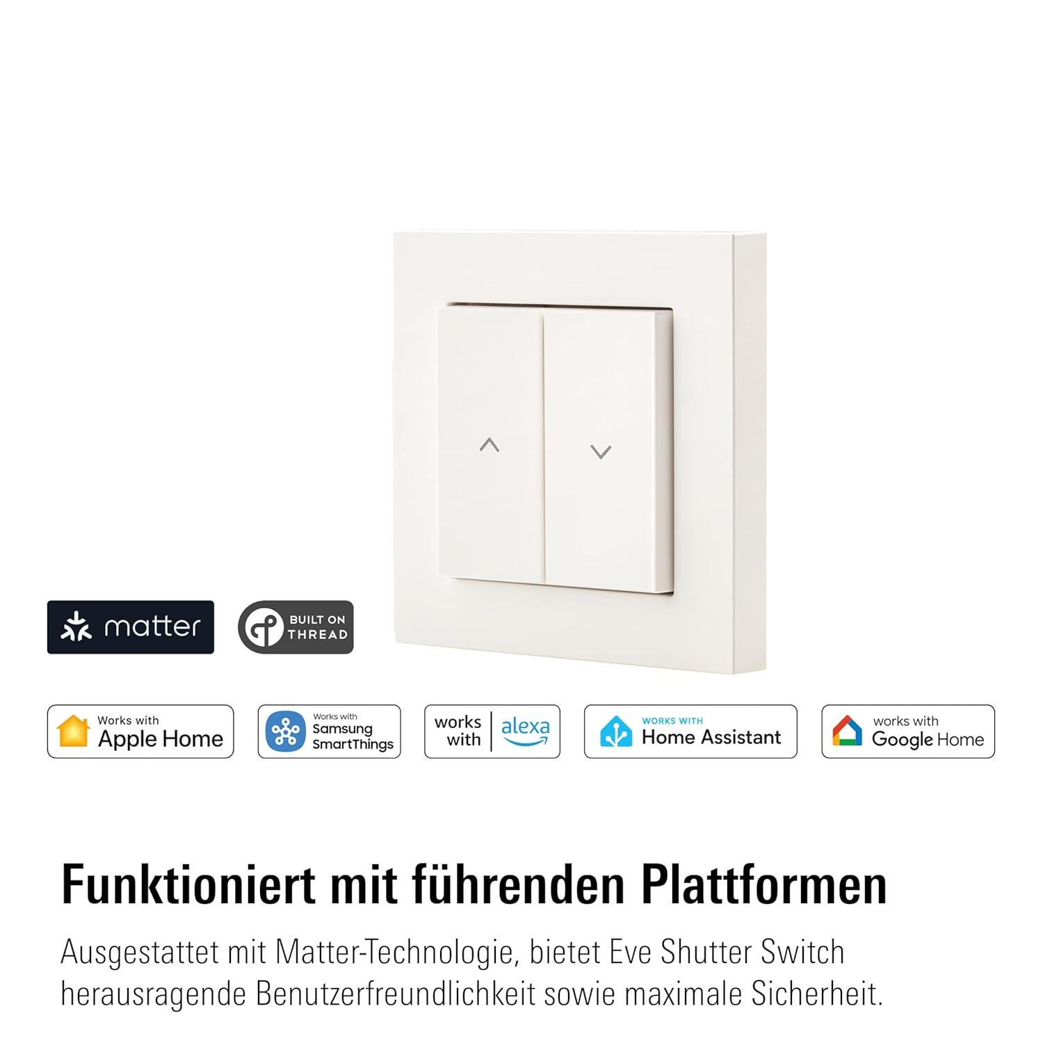 EVE Shutter Switch (Matter) Smarter Lichtschalter