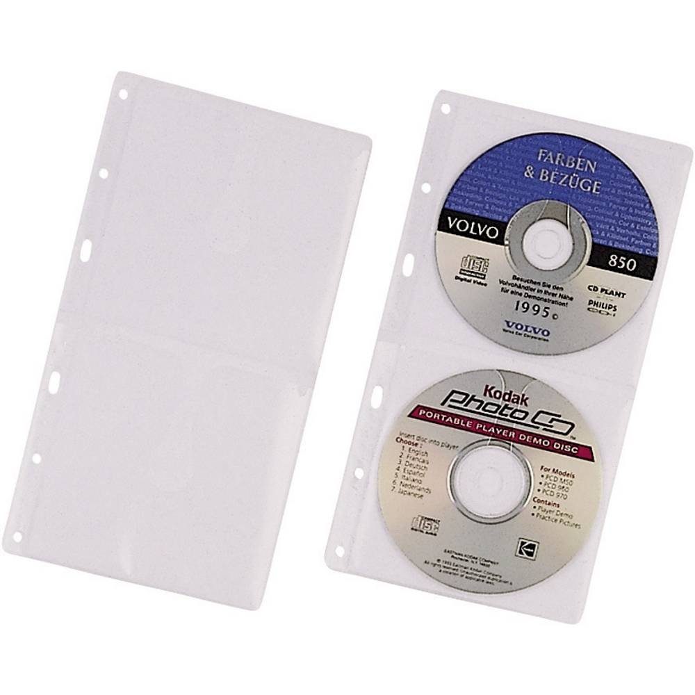 DURABLE CD-Hülle CD/DVD-Hüllen für Ringbücher 5er-Set 520319