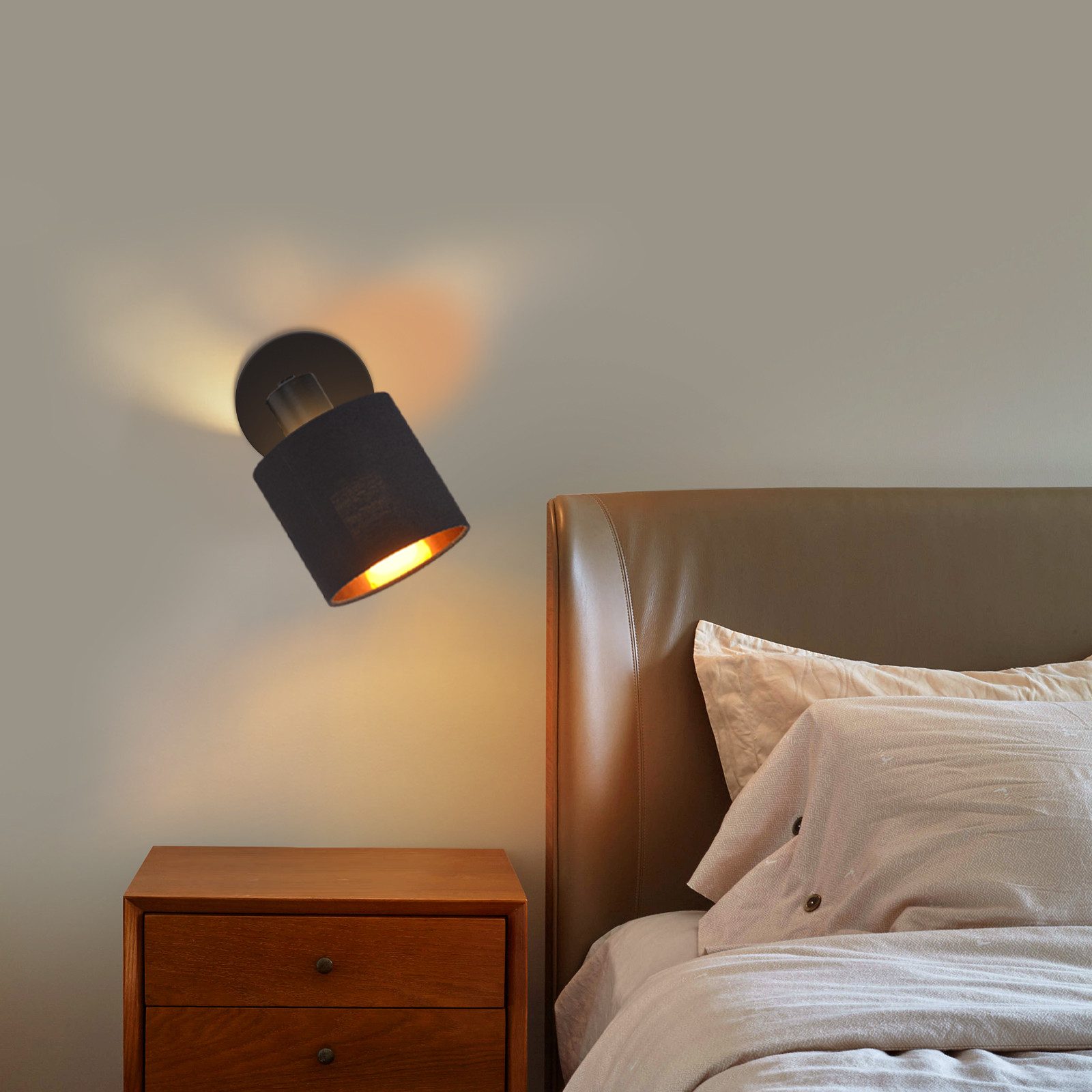 Nettlife Wandstrahler Schwarz Vintage Deckenspot E14 Wandstrahler, Schwenkb günstig online kaufen