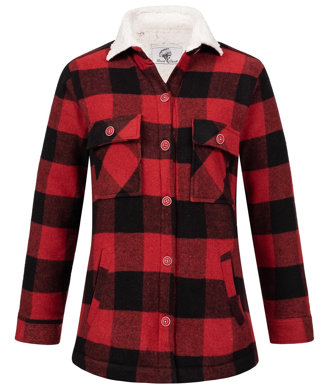 Rock Creek Winterjacke Damen Flanelljacke mit günstig online kaufen