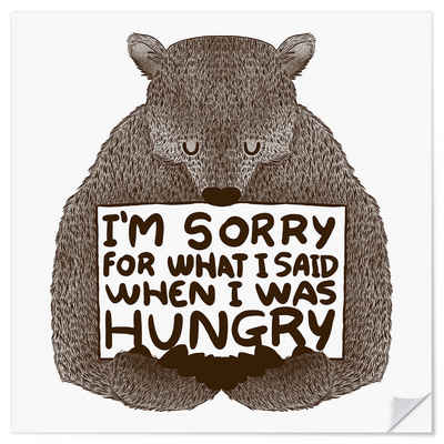 Posterlounge Wandfolie Tobe Fonseca, I'm Sorry For What I Said When I Was Hungry, Kinderzimmer Illustration