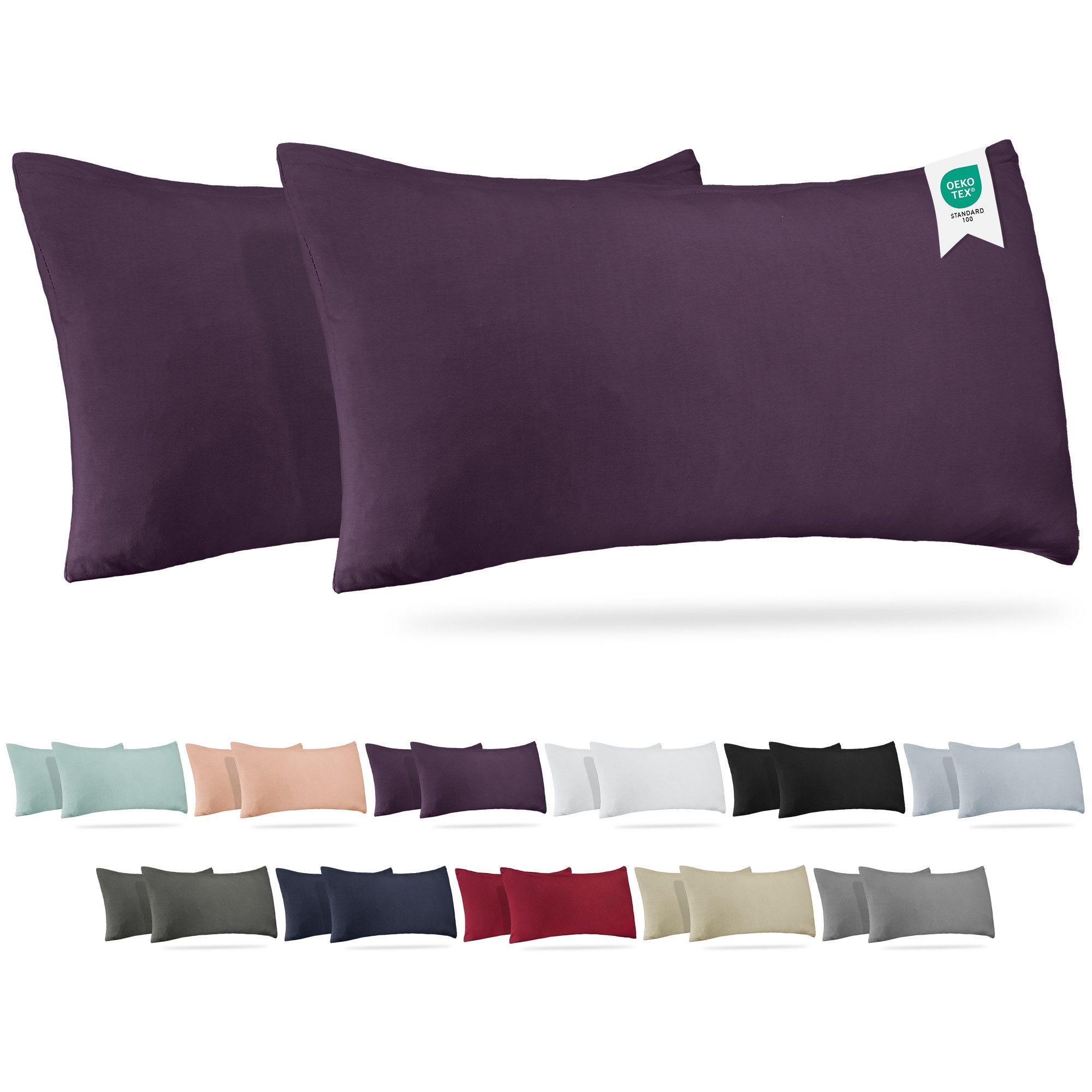 BARBONS Kissenbezug 100% Baumwolle Kissenbezug, weiche Kopfkissenbezug, Kis günstig online kaufen