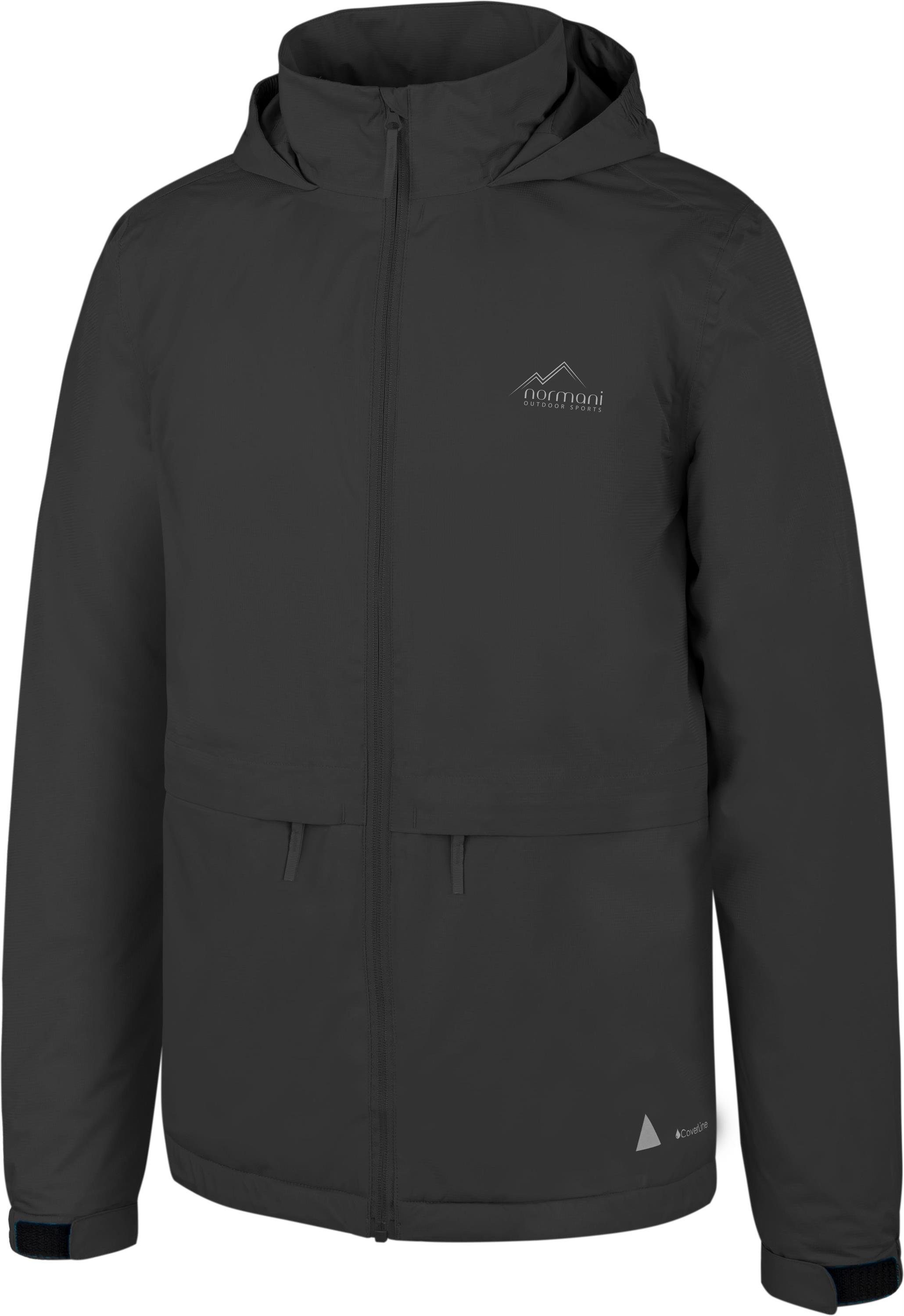 normani Regenjacke Kinder Regenjacke mit Fleecefutter Taunton Wasserdichte Softshelljacke mit Kapuze und Reflektoren