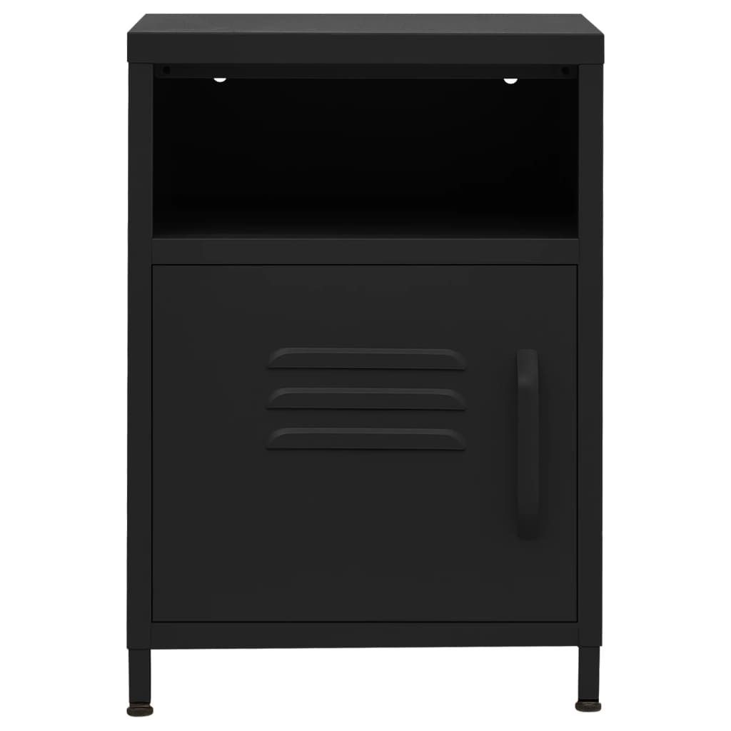 vidaXL Nachttisch Nachttisch Schwarz 35x35x51 cm günstig online kaufen