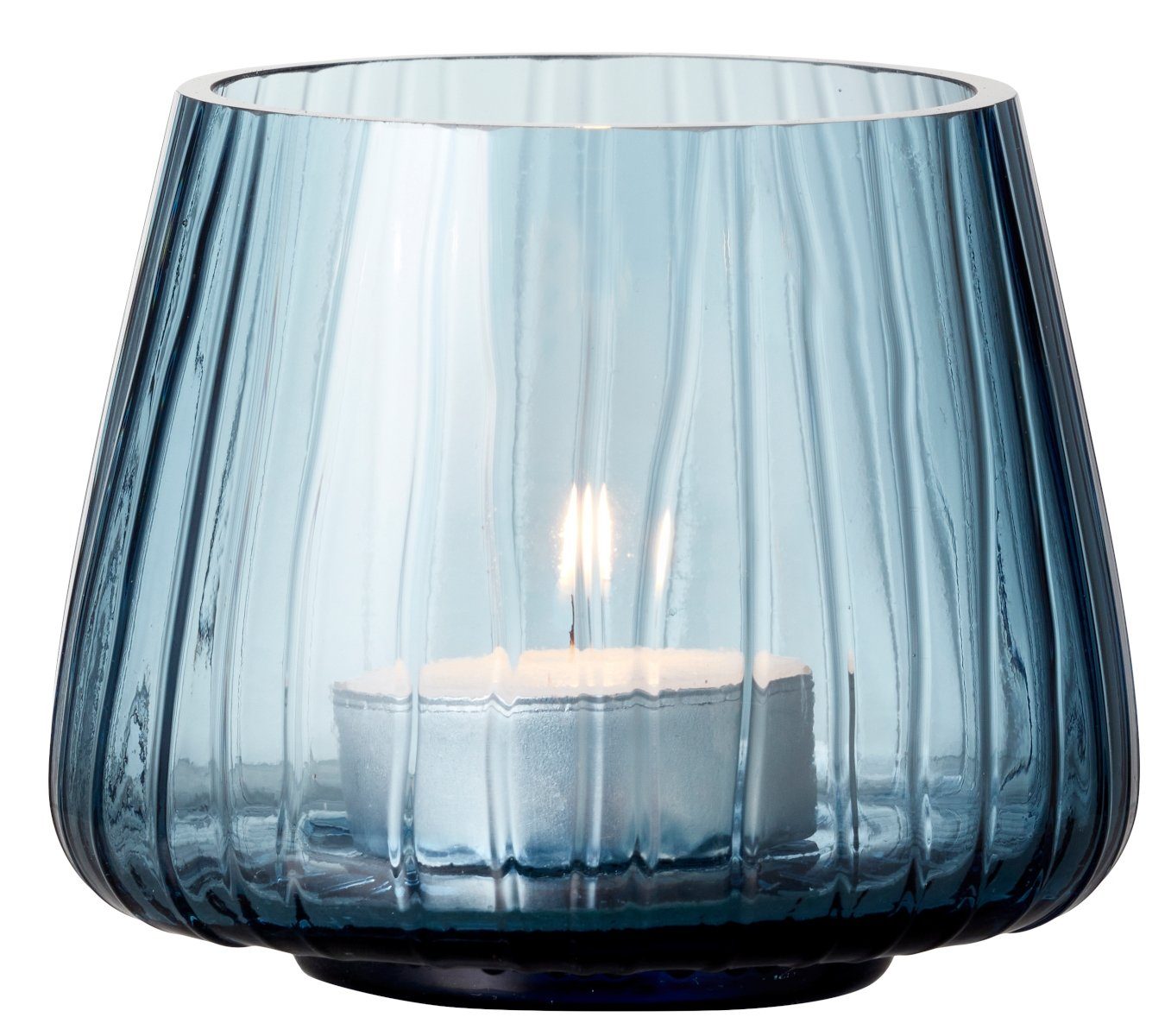 Bitz Teelichthalter Kusintha Teelichthalter blau 7,5 cm Set 2, Teelichthalter Kusintha 7,5 cm 2 Stck. Blau Glas