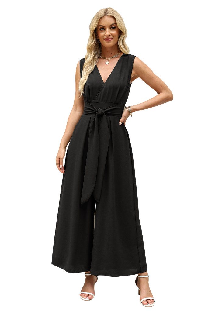 Cupshe Culotte-Overall Eleganter Jumpsuit mit Wickeloptik