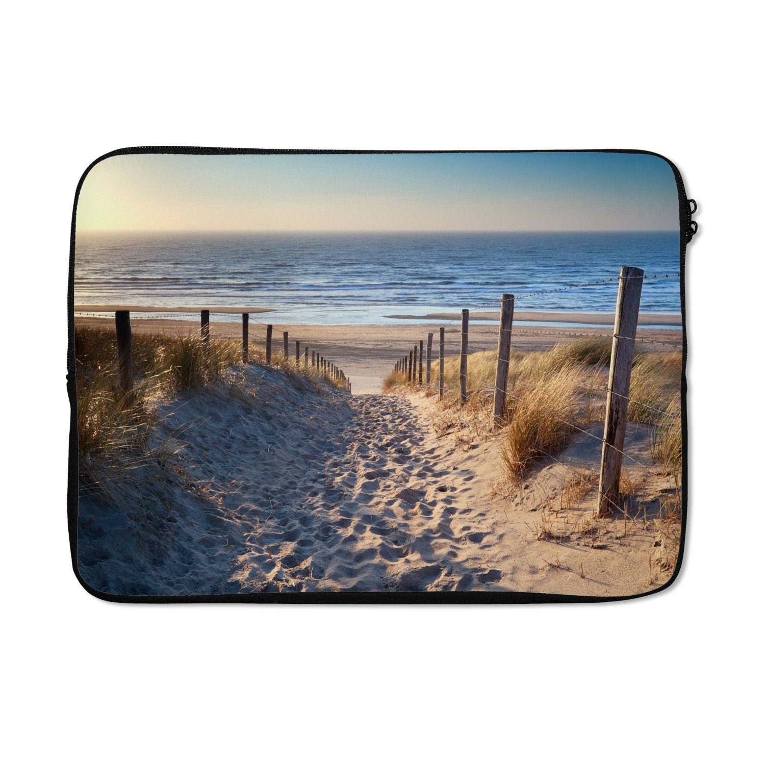 Laptop-Hülle Strand - Meer - Niederlande - Dünen - Sonne